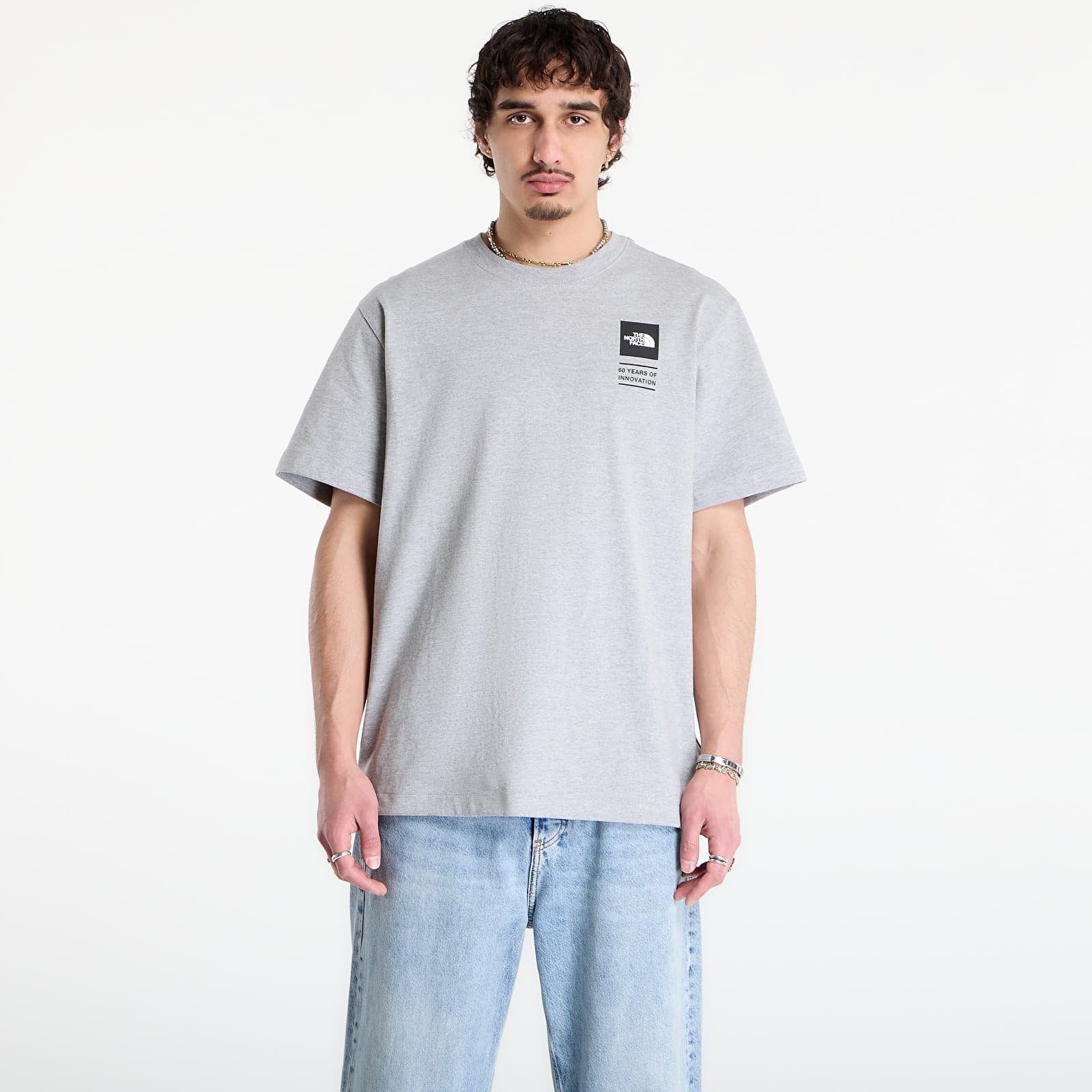 Men's T-shirts The North Face TNF Celebration Relaxed Short Sleeve Tee-Graphic TNF Pale Grey Heather