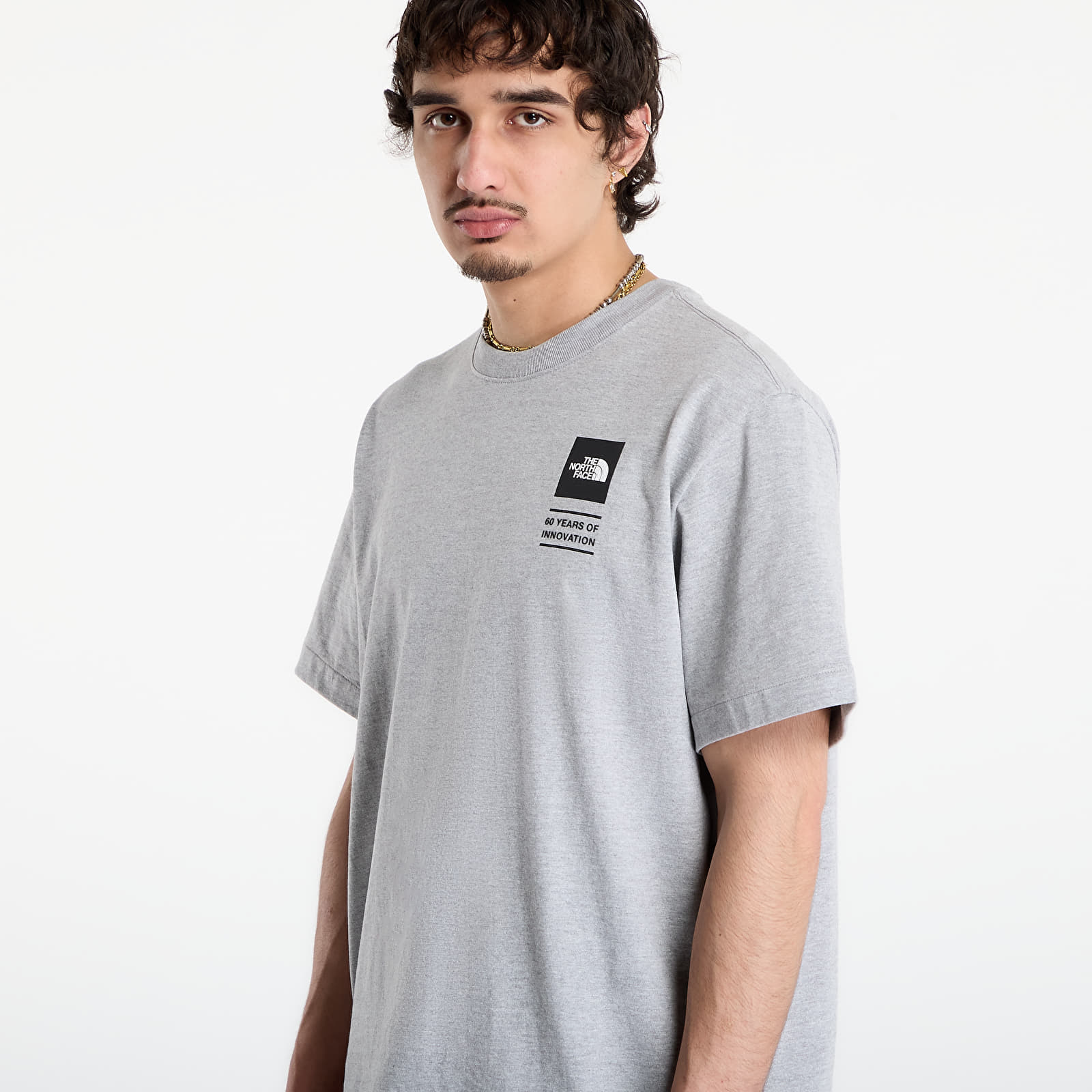 Men's T-shirts The North Face TNF Celebration Relaxed Short Sleeve Tee-Graphic TNF Pale Grey Heather