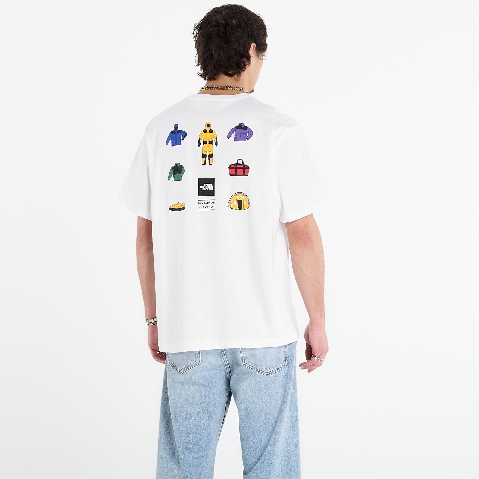 Men's T-shirts The North Face Icon Celebration Regular Short Sleeve Tee-Graphic TNF White