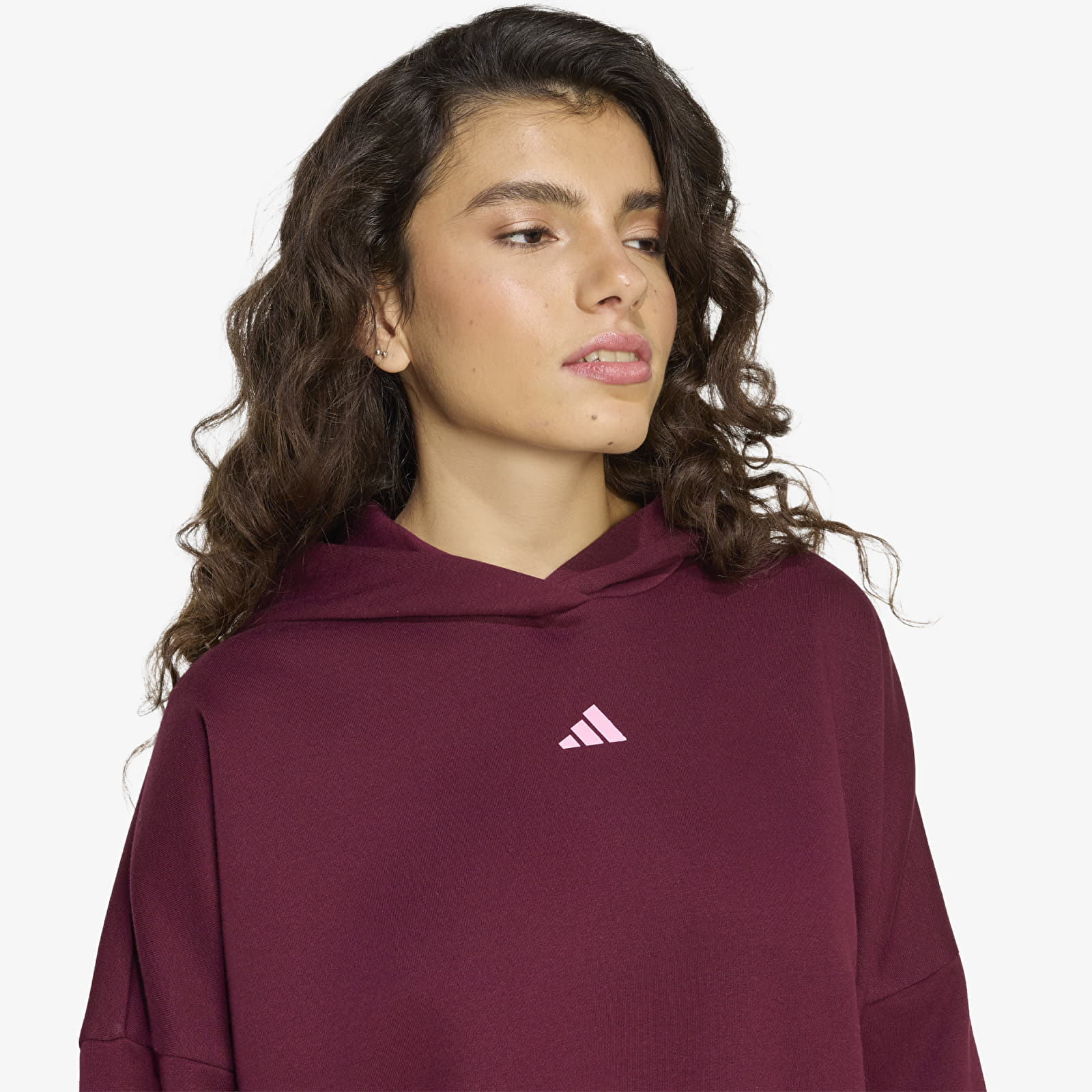 Naiste kampsunid adidas W 3Ss Fl Hd2 Maroon