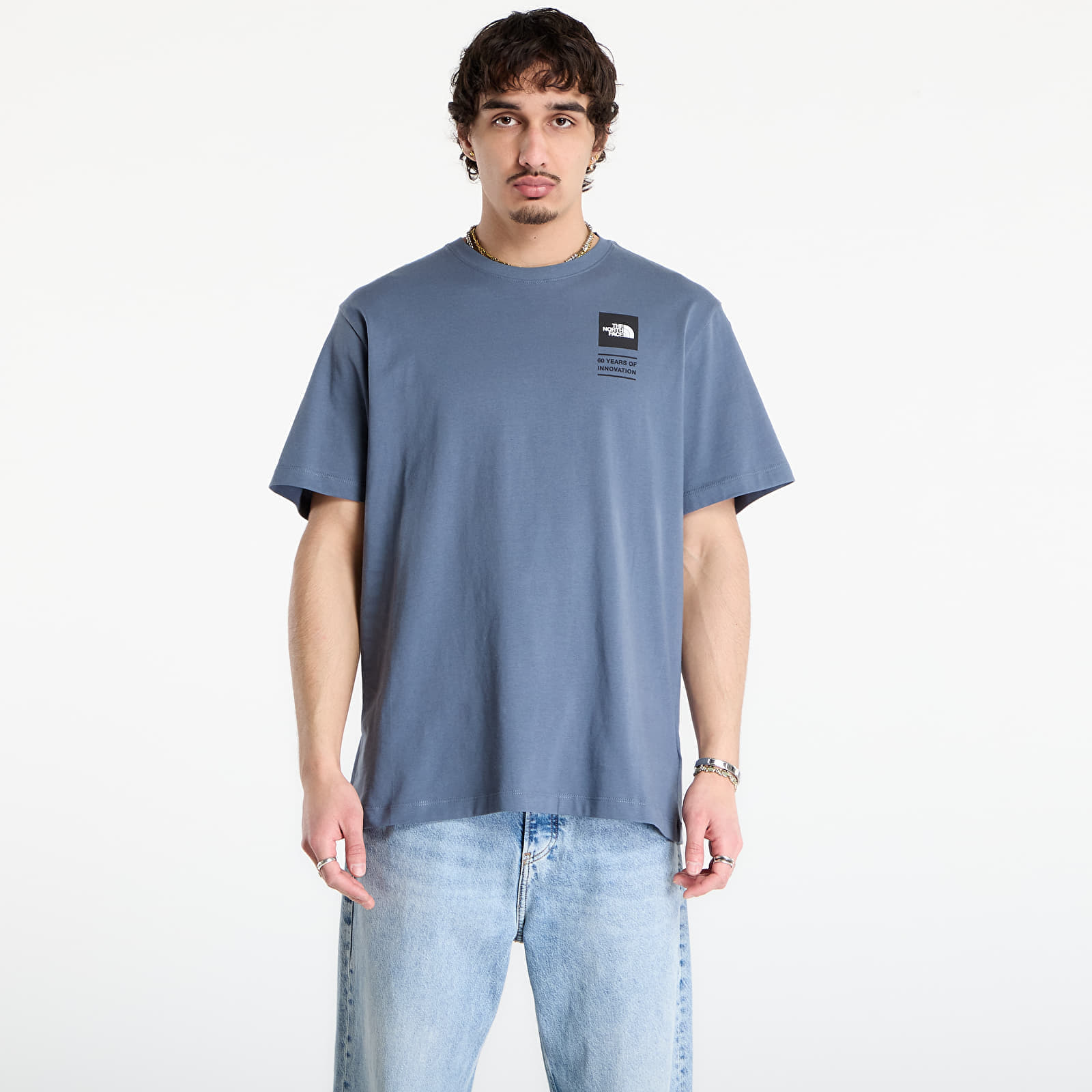 T-shirt The North Face Icon Celebration Regular Short Sleeve Tee-Graphic Granite Grey XL