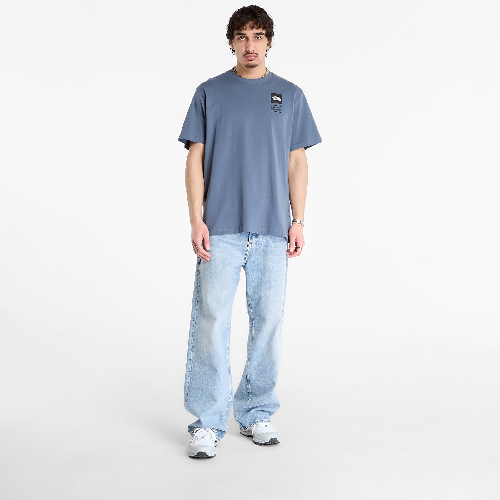 Men's T-shirts The North Face Icon Celebration Regular Short Sleeve Tee-Graphic Granite Grey