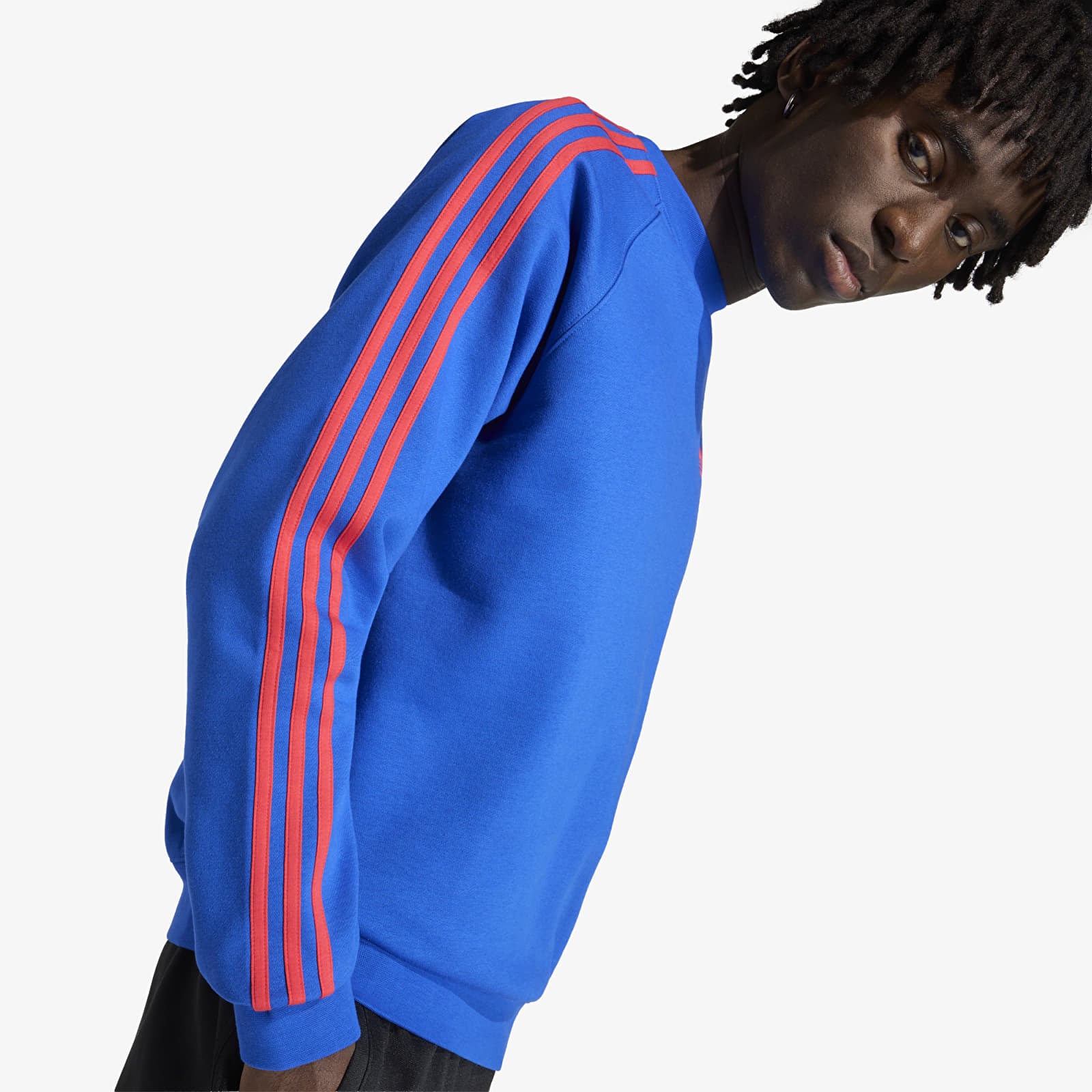 Herren-Sweatshirts adidas 3S Crew Blue