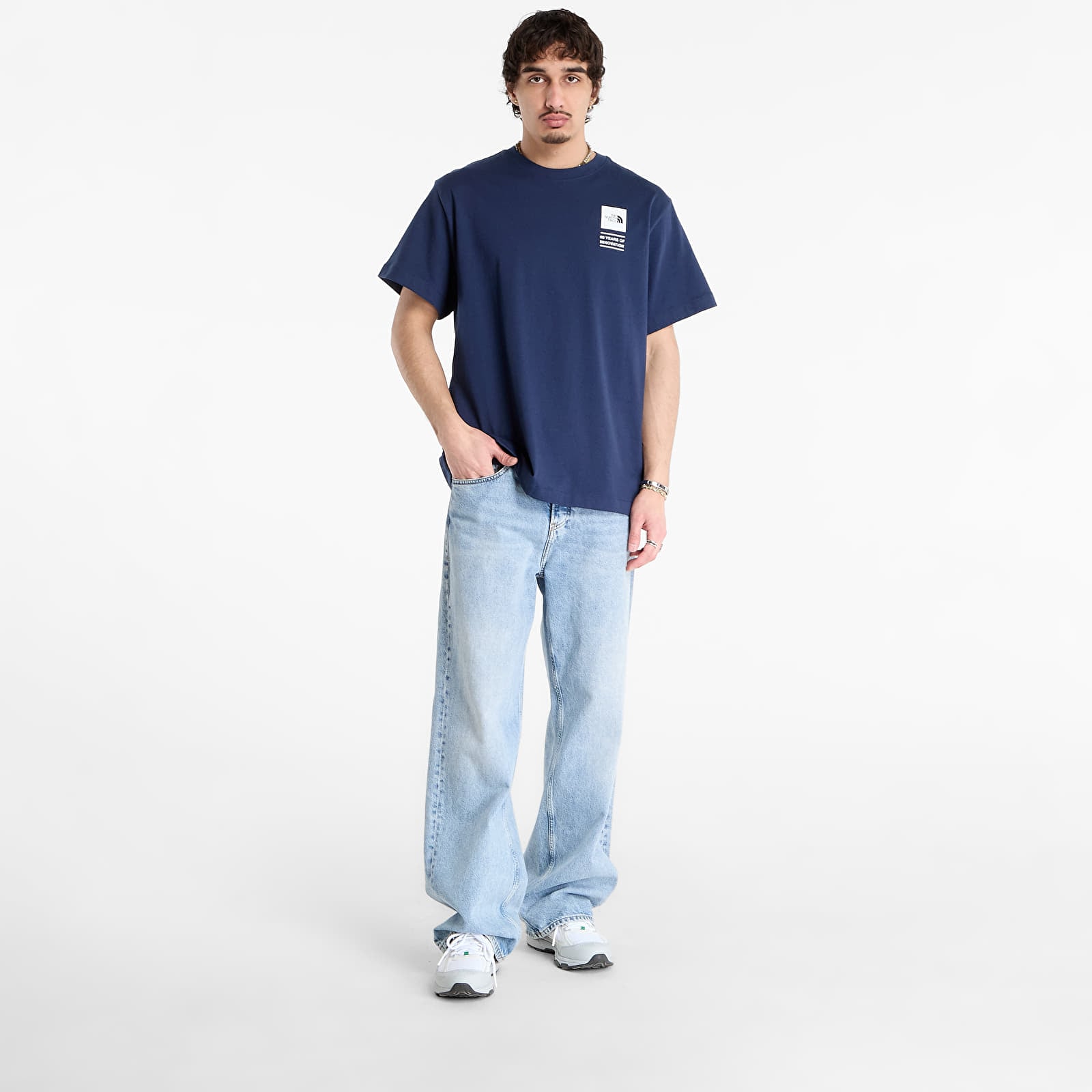 Men's T-shirts The North Face TNF Celebration Relaxed Short Sleeve Tee-Graphic Summit Navy