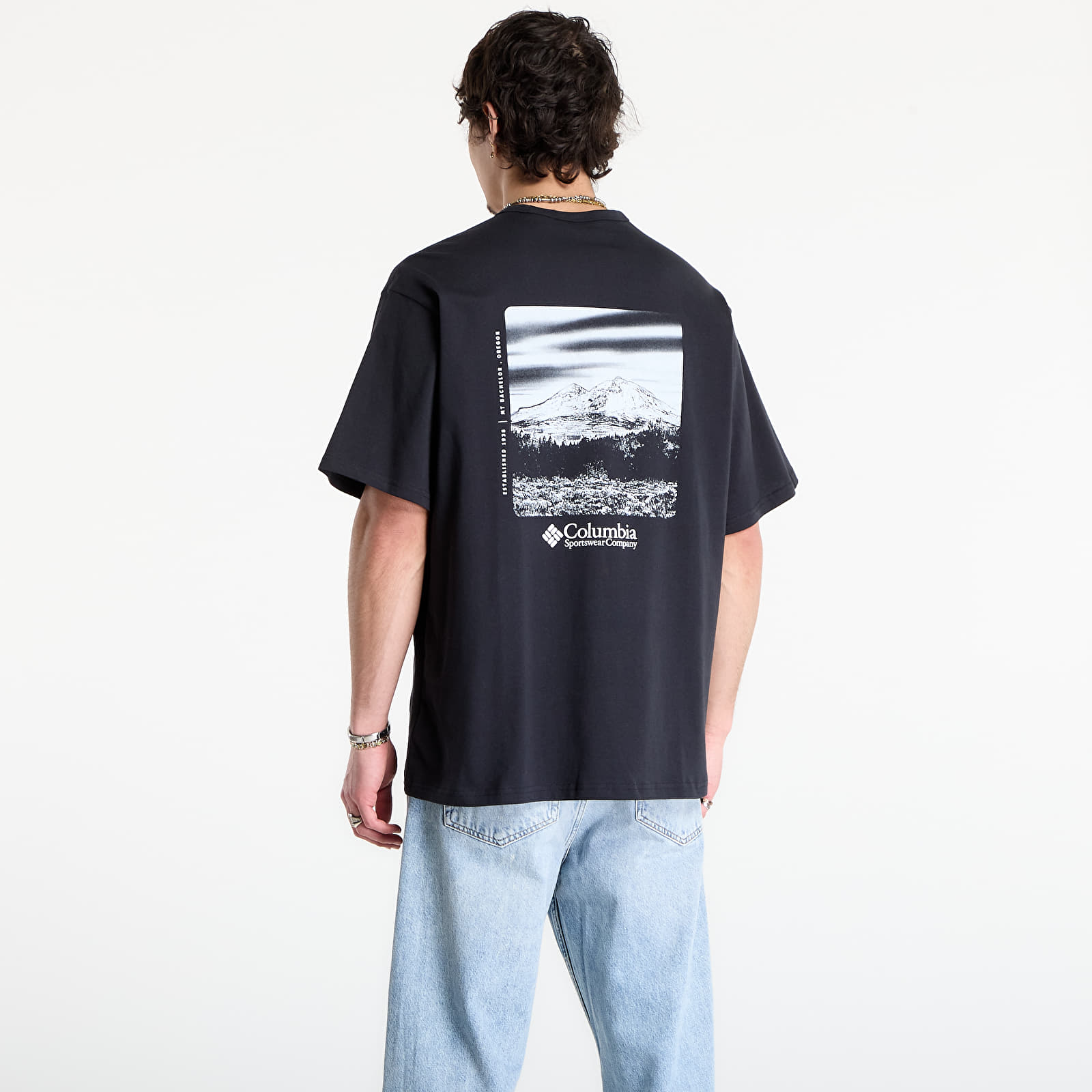 Ανδρικά μπλουζάκια Columbia CSC™ Heavyweight Back Graphic Tee Black/ Photoreal