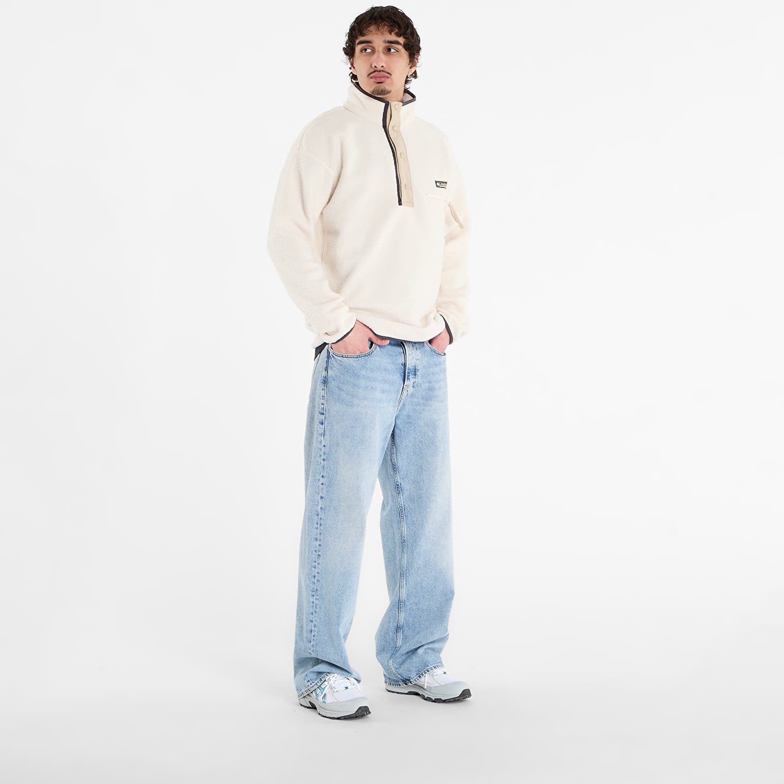 Ανδρικά φούτερ  Columbia Helvetia™ II Half Snap Fleece Chalk