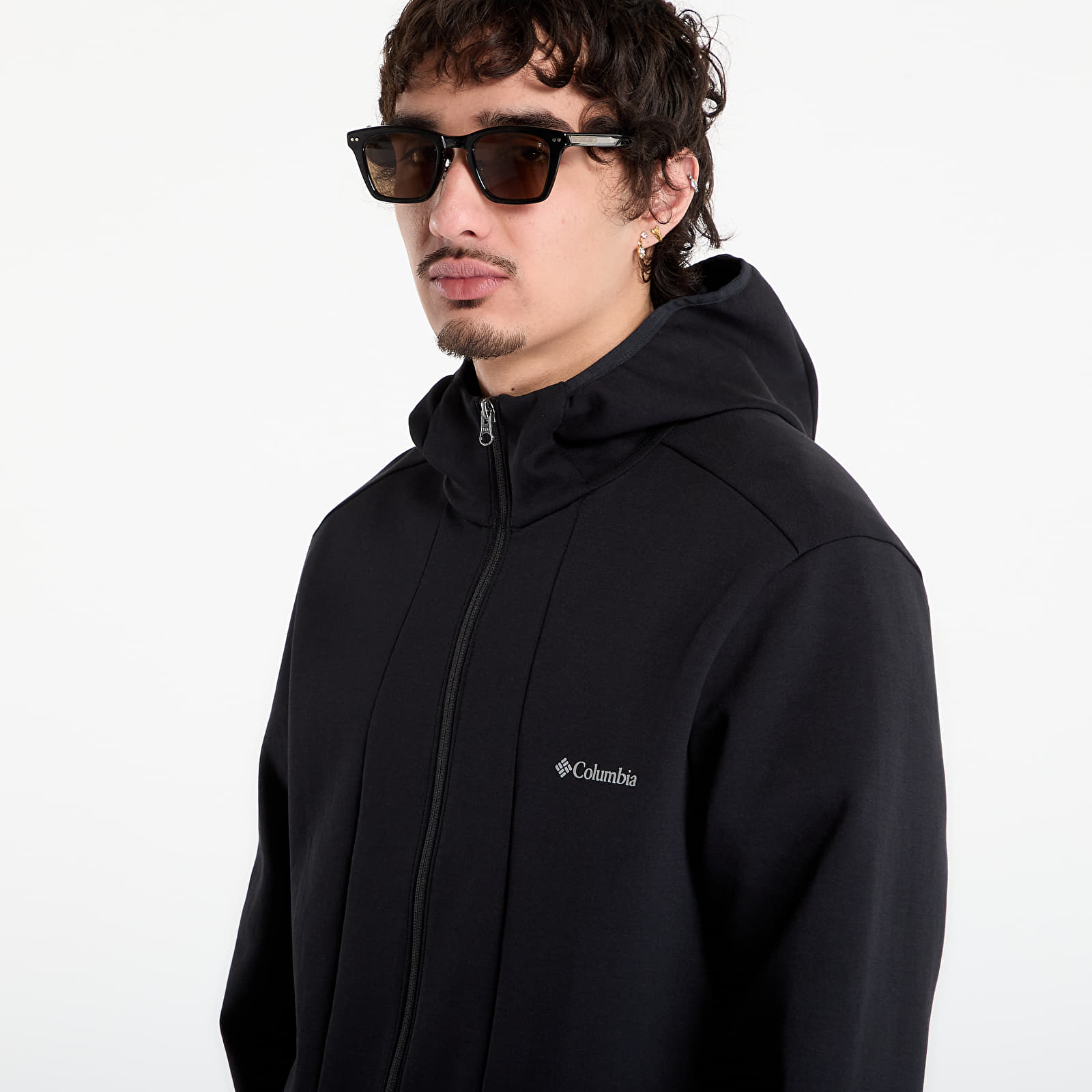 Hanorace pentru bărbați Columbia Tech™ Spacer Knit Hoodie Black/ Black