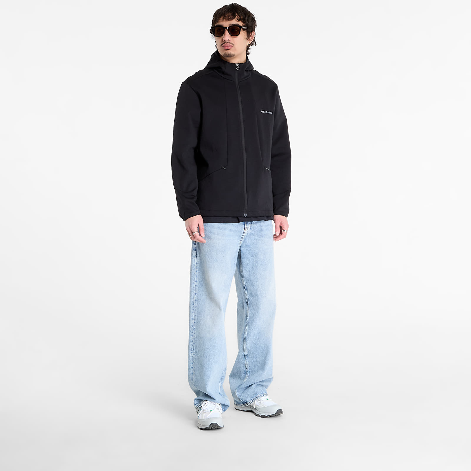 Hanorace pentru bărbați Columbia Tech™ Spacer Knit Hoodie Black/ Black