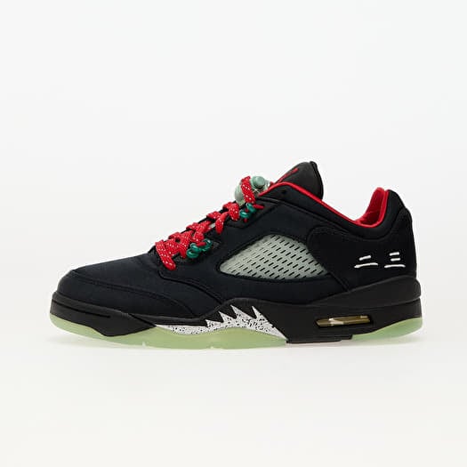 Air Jordan 5 Retro Low SP Black/ Classic Jade-Fire Red