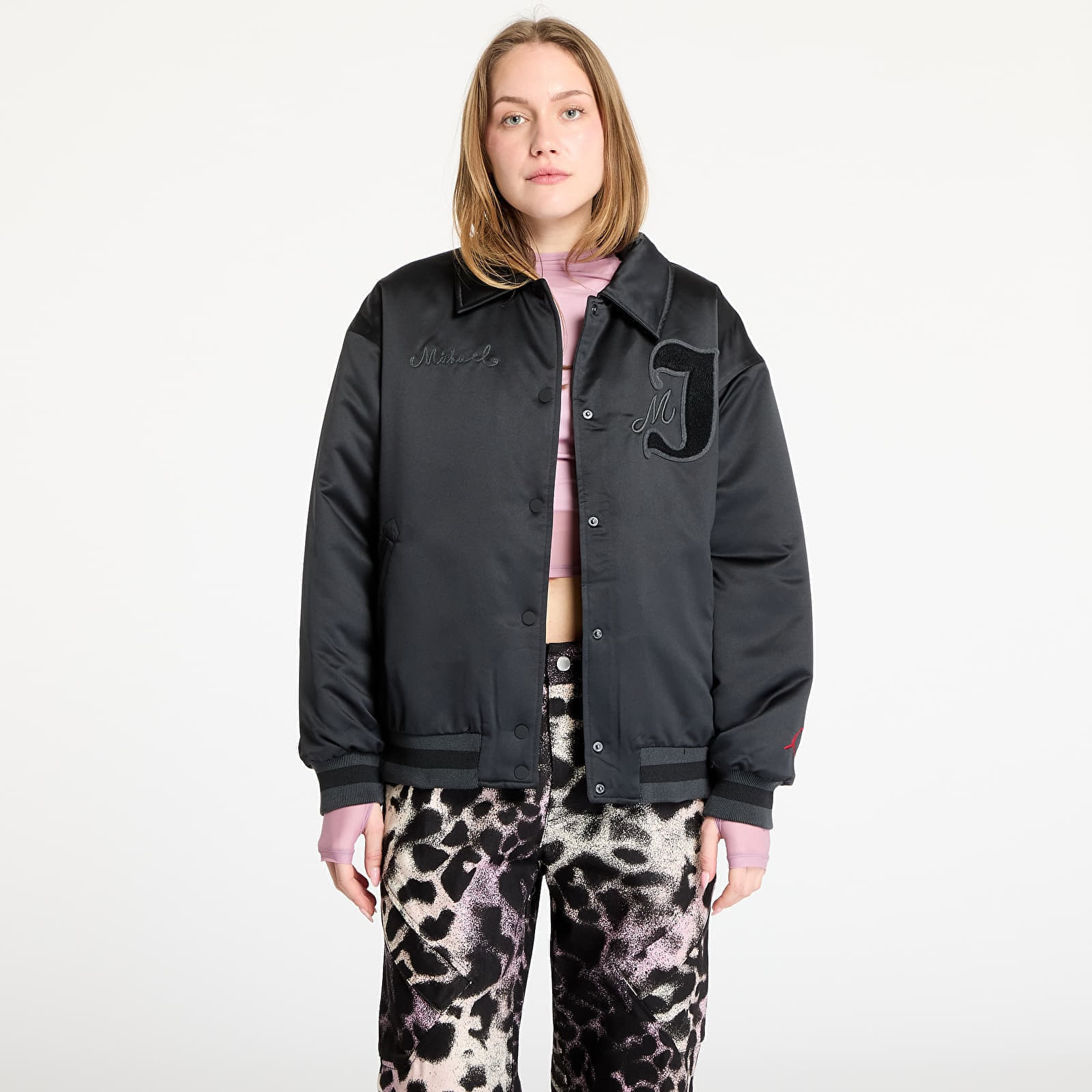 Jacket Jordan Women's Varsity Jacket Black/ Gym Red L