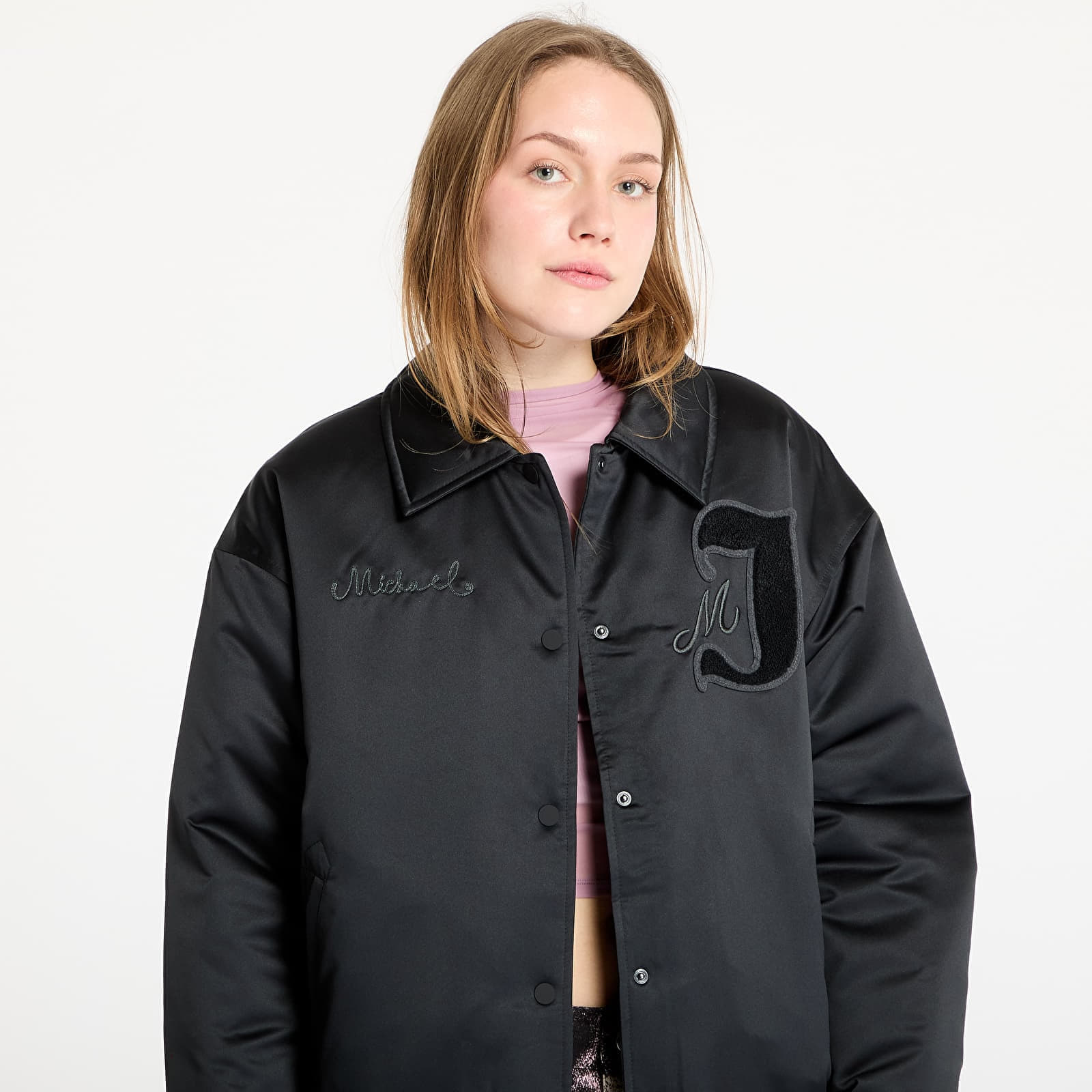 Giacche da donna Jordan Women's Varsity Jacket Black/ Gym Red