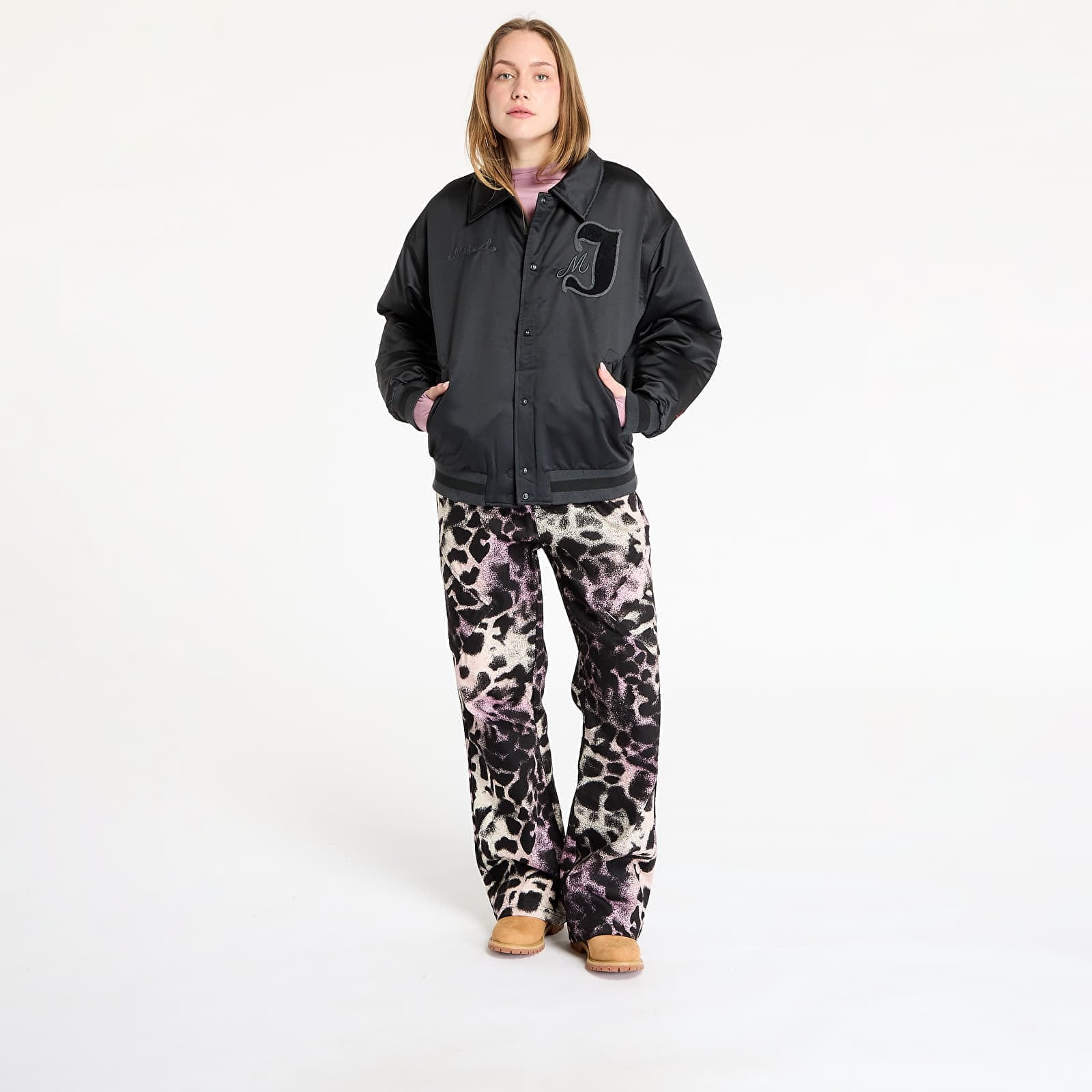 Giacche da donna Jordan Women's Varsity Jacket Black/ Gym Red