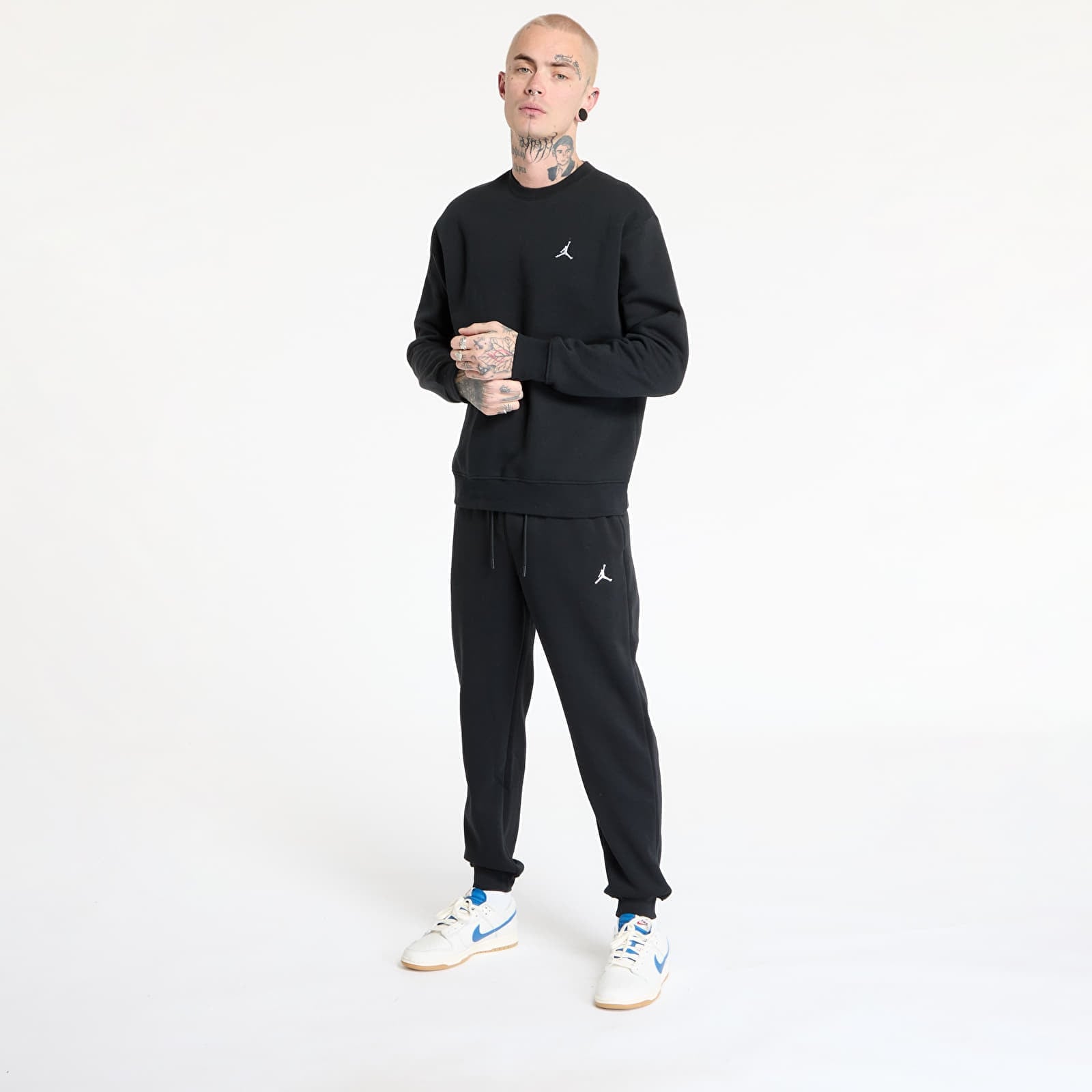 Pánske tepláky Jordan Brooklyn Fleece Men's Pants Black/ White