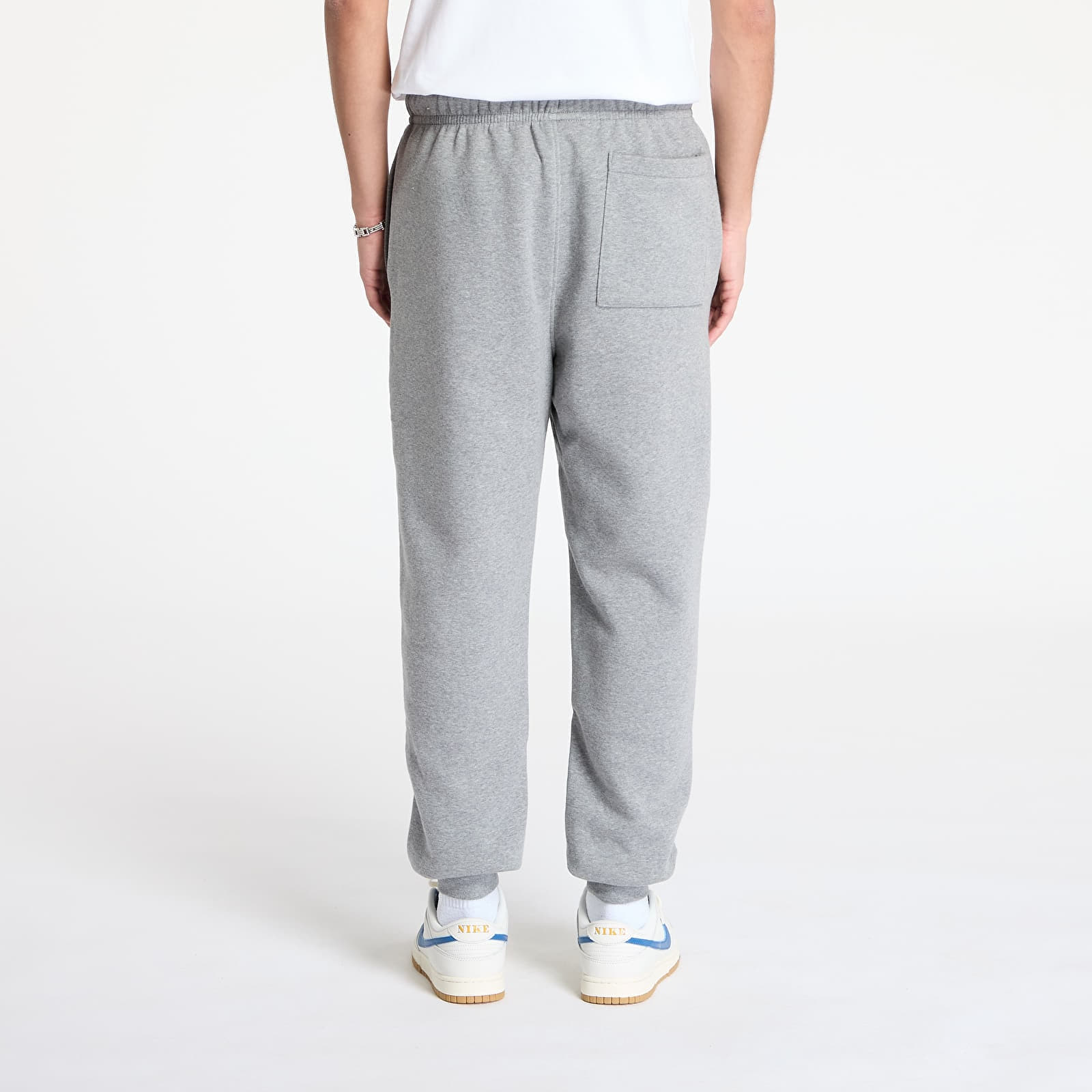 Hosen für Männer Jordan Brooklyn Fleece Men's Pants Carbon Heather/ White
