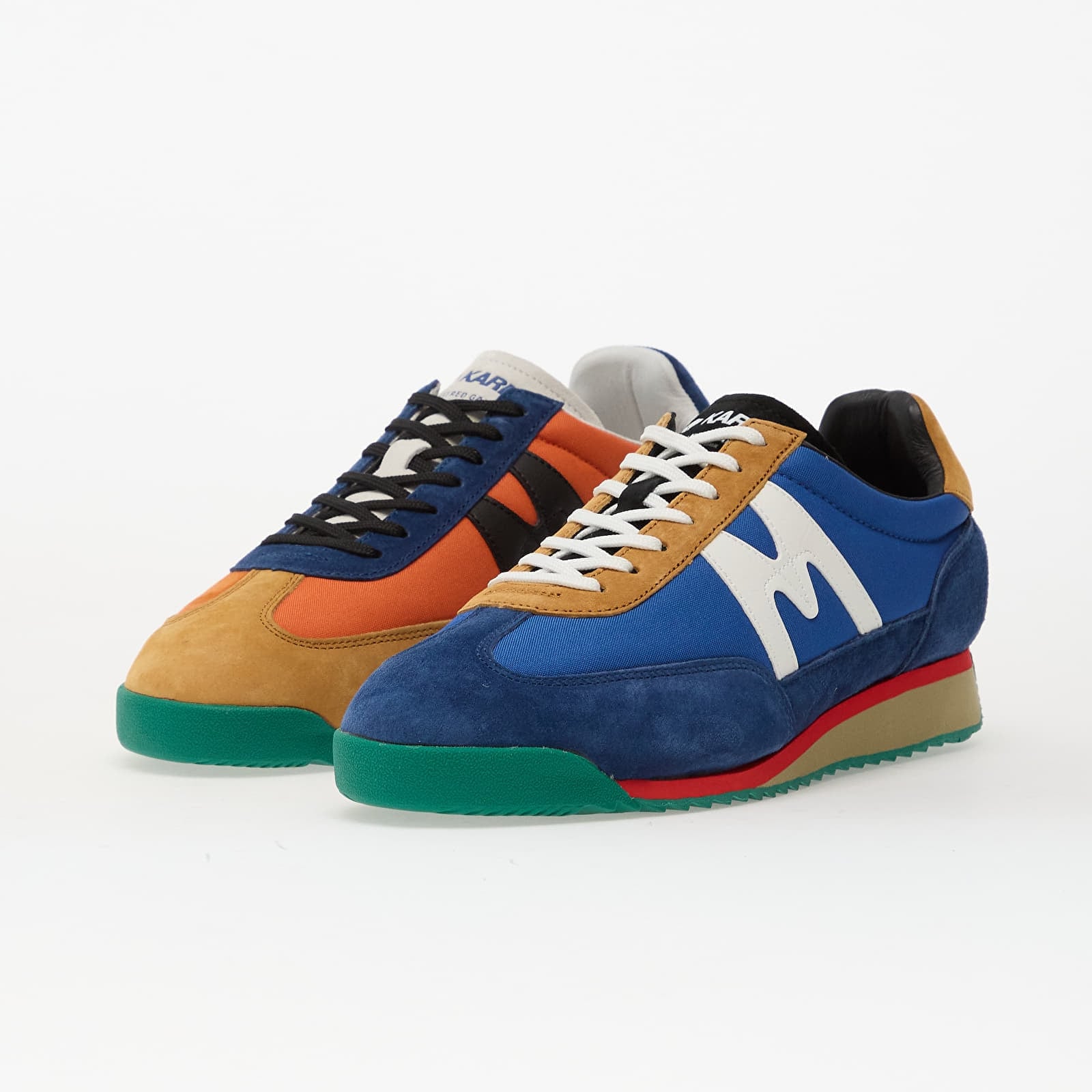 Vyriški sportbačiai ir batai Engineered Garments x Karhu Mestari Sprint Classic 'Daiki Suzuki' Blue/Jaffa Orange