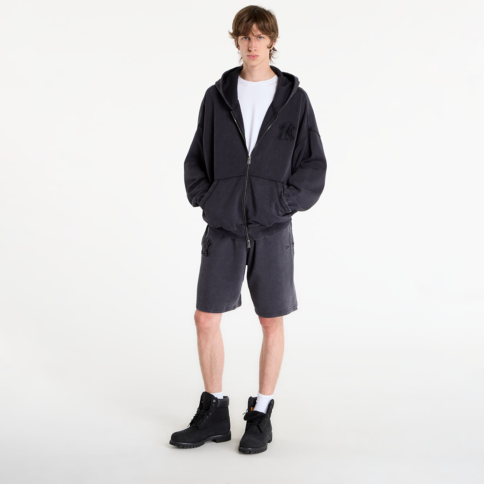 Shorts homme New Era MLB Washed Shorts New York Yankees Black