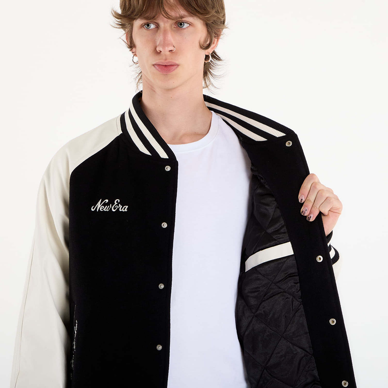 Vestes pour hommes New Era MLB Varsity Jacket New York Yankees UNISEX Black