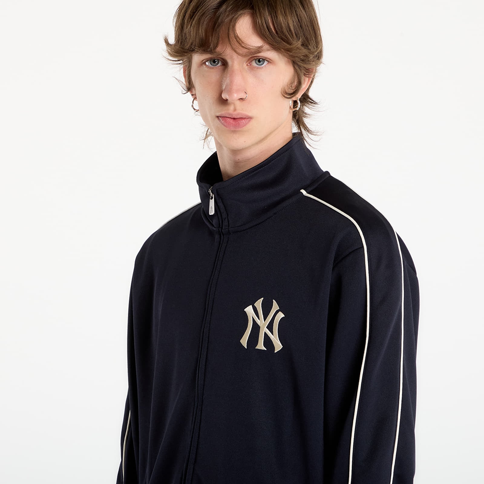 Herren-Sweatshirts New Era MLB Piping Track Top New York Yankees UNISEX Navy