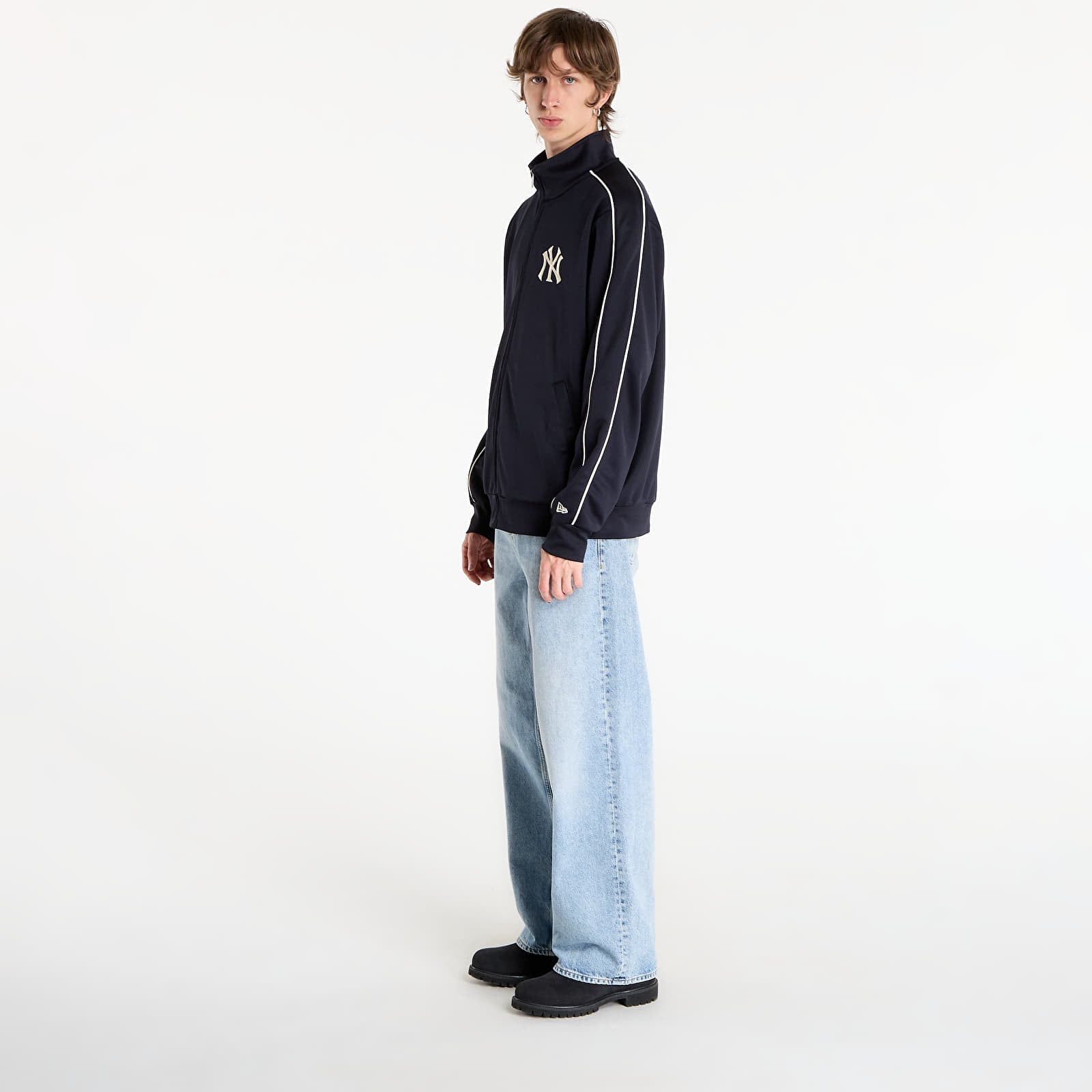 Herren-Sweatshirts New Era MLB Piping Track Top New York Yankees UNISEX Navy