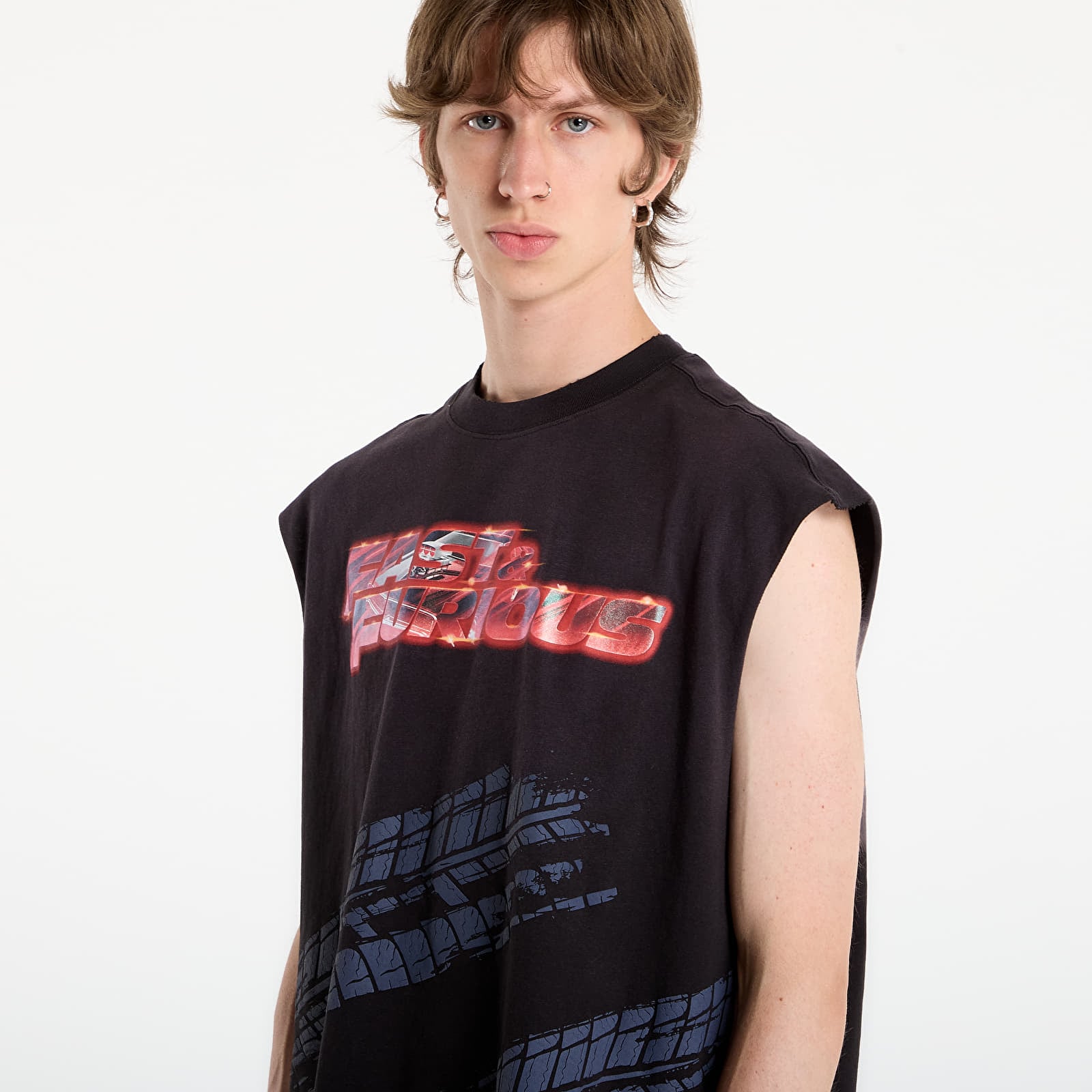 Vīriešu T-krekli Puma x Fast & Furious Cutoff Puma Black