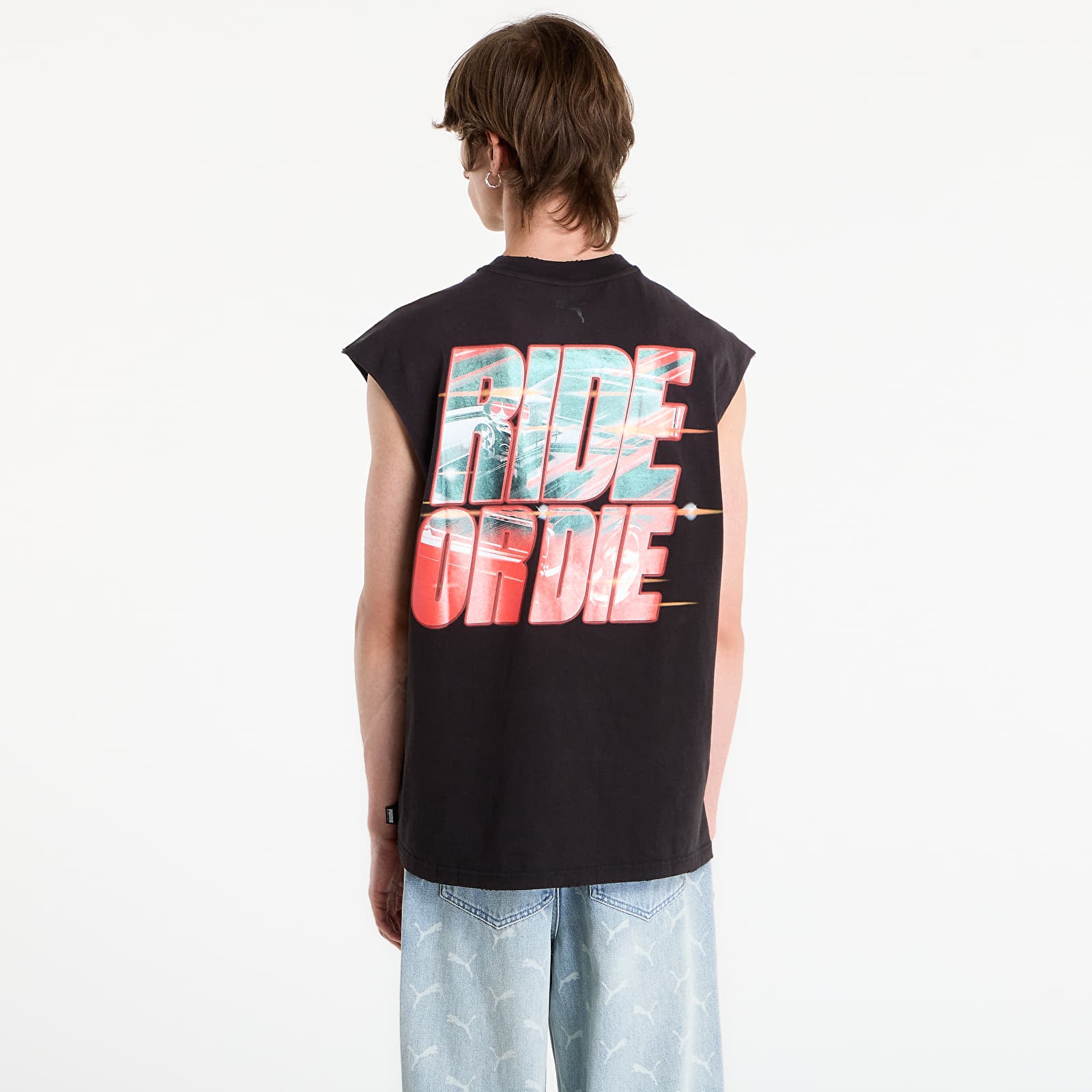 Vīriešu T-krekli Puma x Fast & Furious Cutoff Puma Black