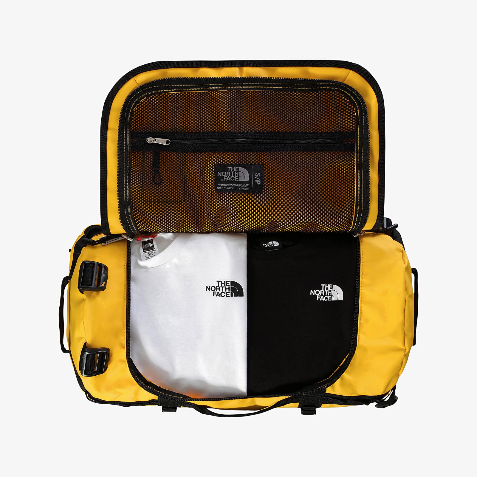 Sacs à bandoulière pour hommes The North Face Base Camp Duffel - S Summit Gold/ TNF Black
