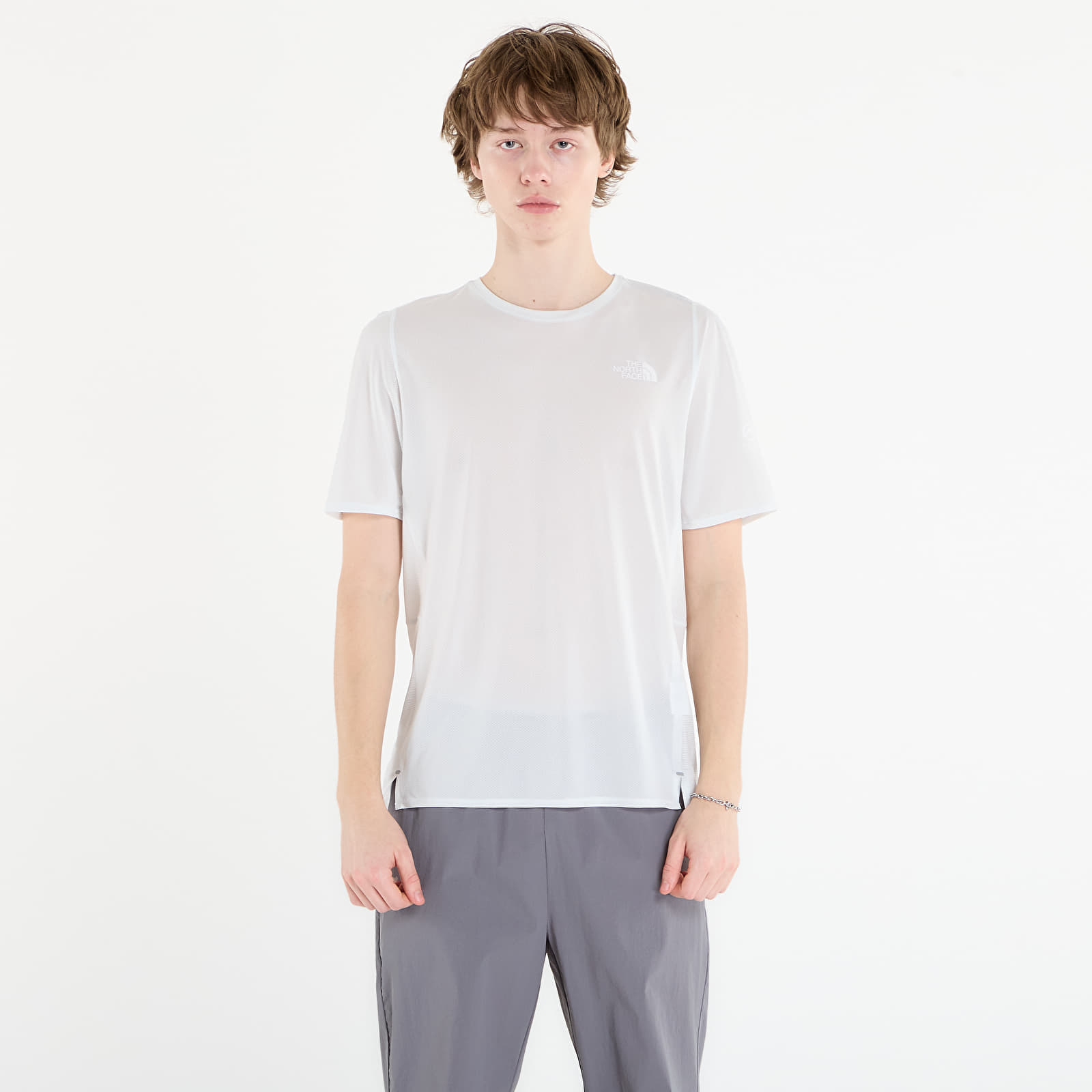 Tricouri bărbați The North Face Summit High Trail Ss Tee Pearl Stone