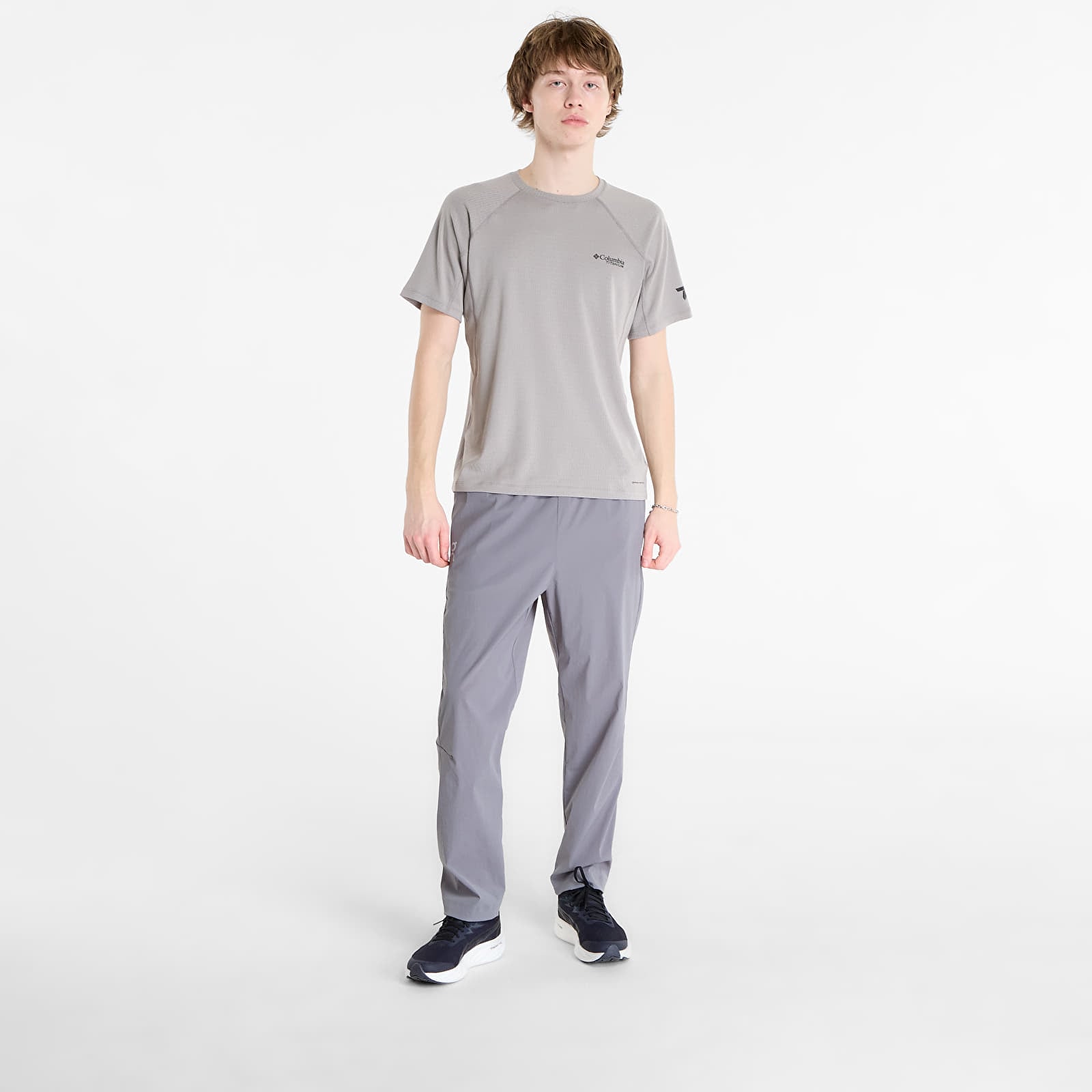 Tricouri bărbați Columbia DriVenture™ Short Sleeve Titanium