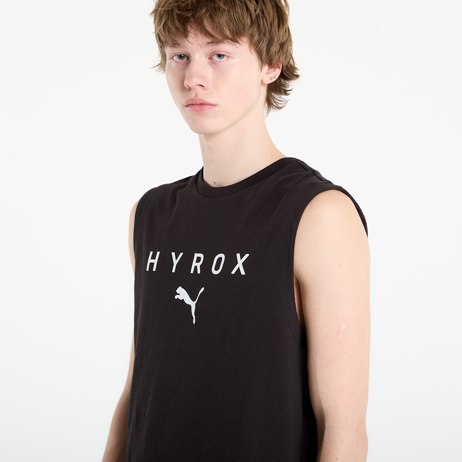 Herren Tank Tops Puma x HYROX Cutoff Tank Puma Black