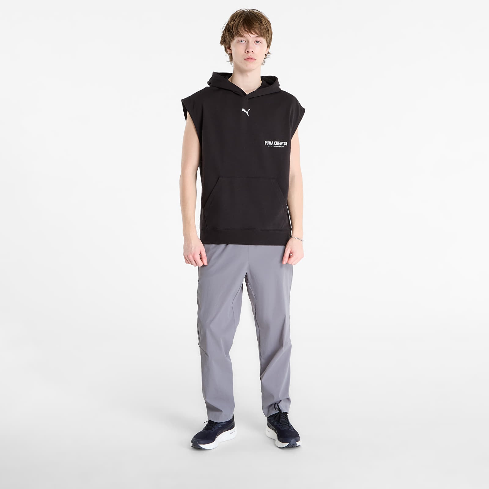 Hanorace pentru bărbați Puma M Graphics Sleeveless Hoodie Puma Black
