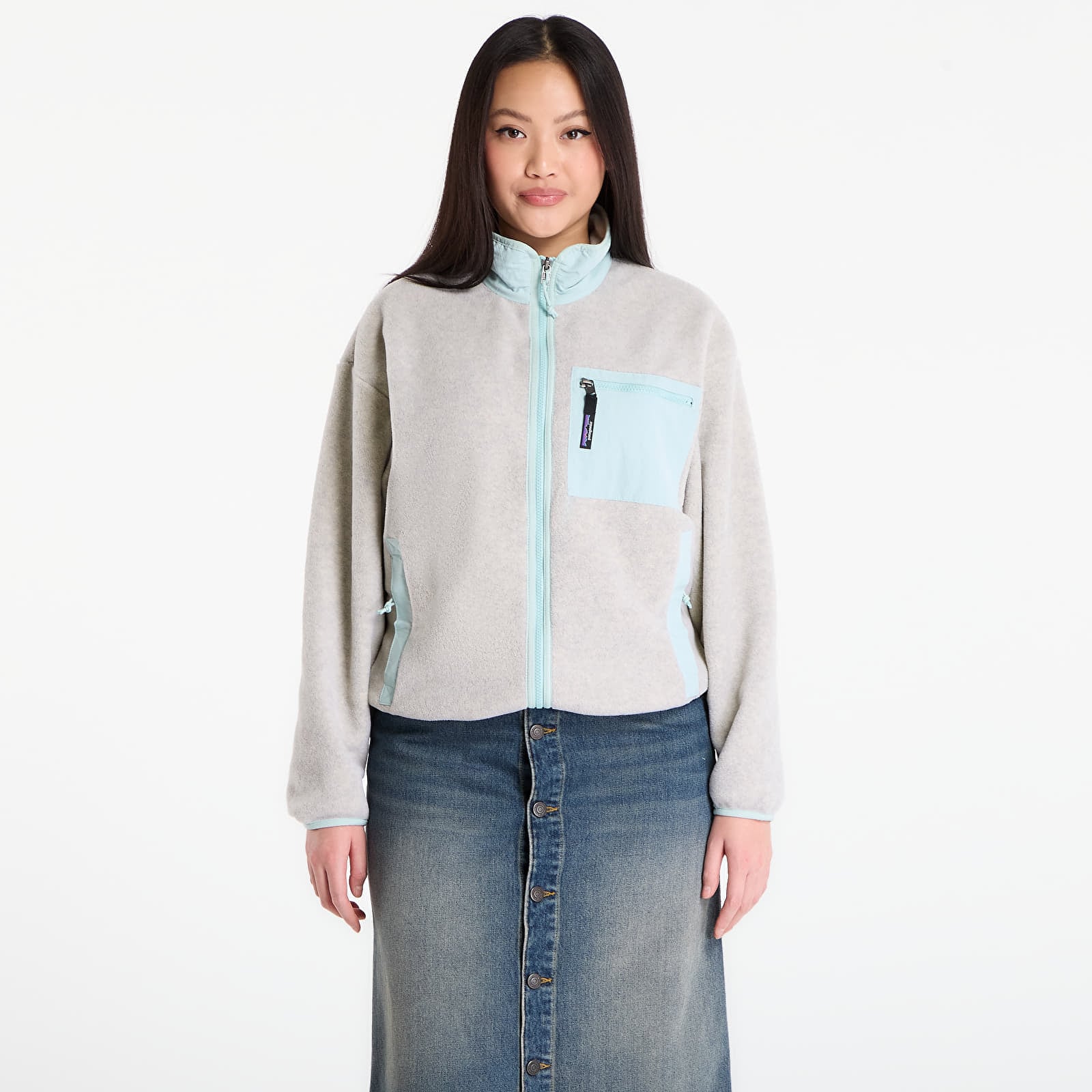 Яке Patagonia W's Synchilla® Fleece Jacket Oatmeal Heather/ Thin Ice S