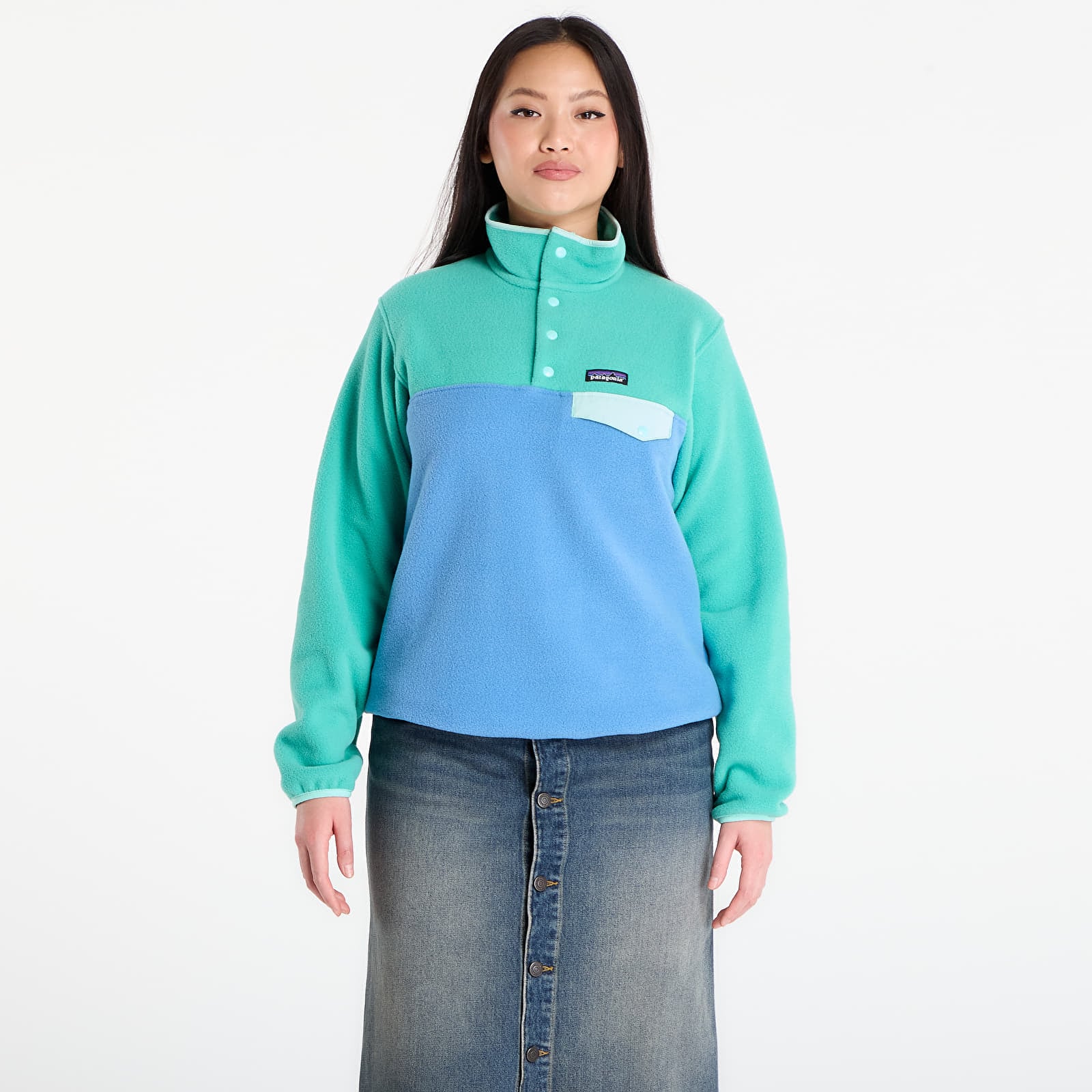 Sweatshirts Patagonia W's Lightweight Synchilla® Snap-T® Fleece Pullover Shore Blue