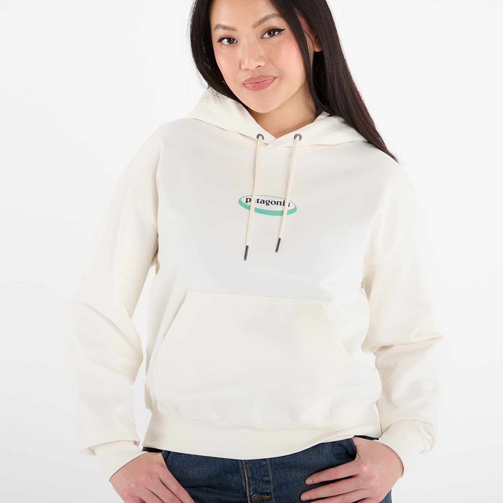 Sweatshirts Patagonia W's '95 Oval Logo Daily Hoody Wool White