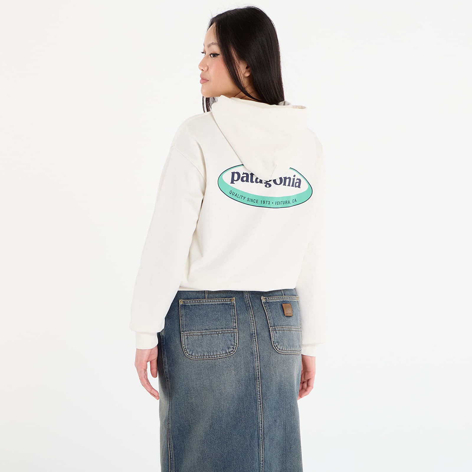 Sweatshirts Patagonia W's '95 Oval Logo Daily Hoody Wool White
