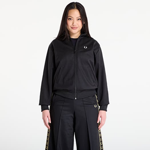 Bluza FRED PERRY Taped Track Jacket Black