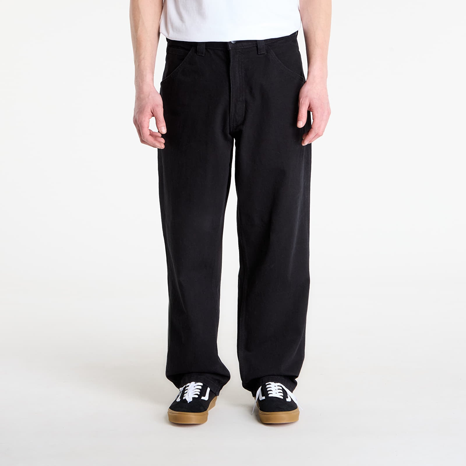 Muške hlače Vans Skate Check-5 Loose Denim Black Denim