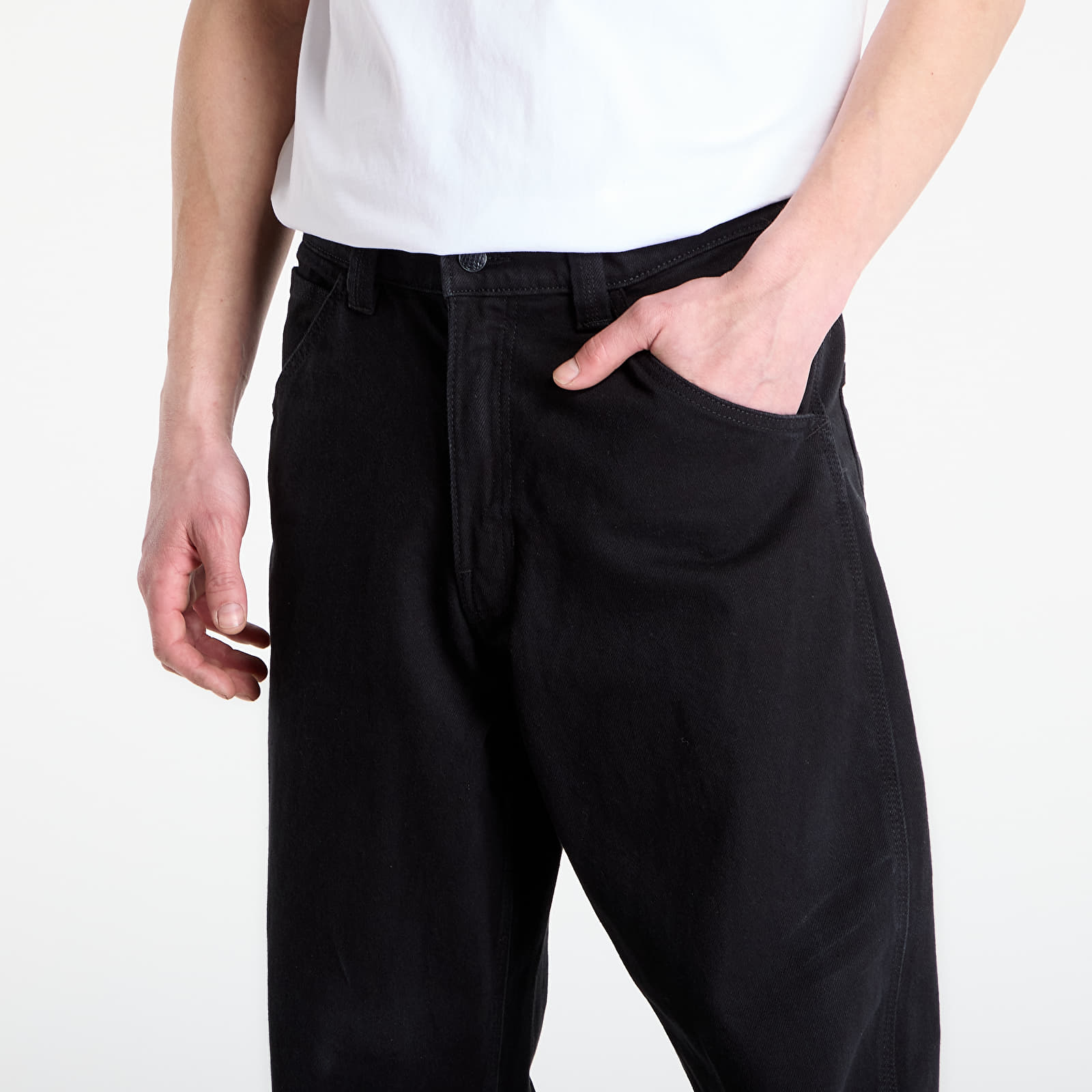 Muške hlače Vans Skate Check-5 Loose Denim Black Denim