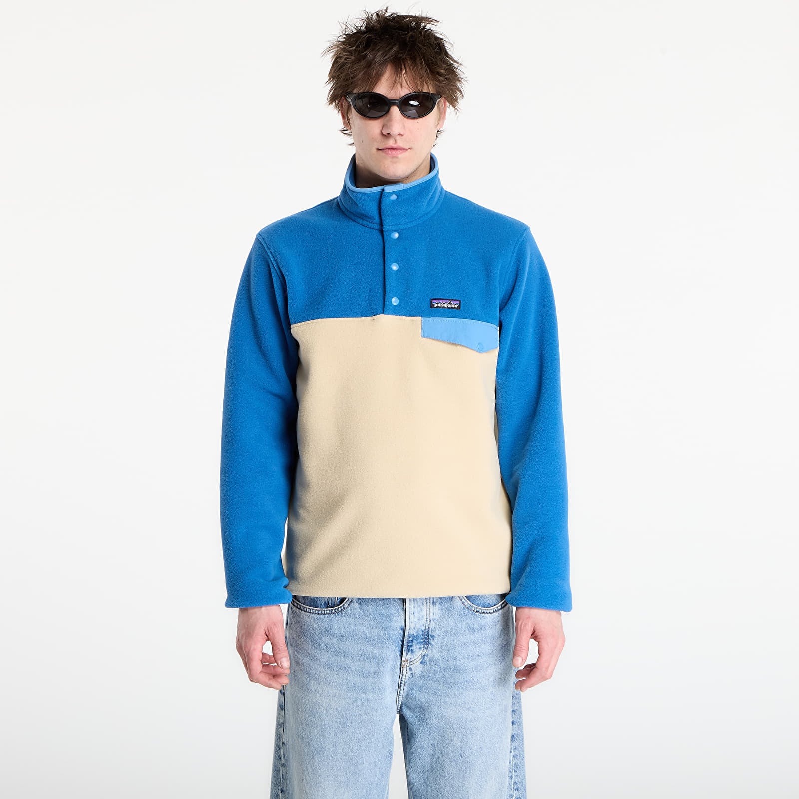Sweatshirt Patagonia M's Lightweight Synchilla® Snap-T® Fleece Pullover Nautilus Tan M