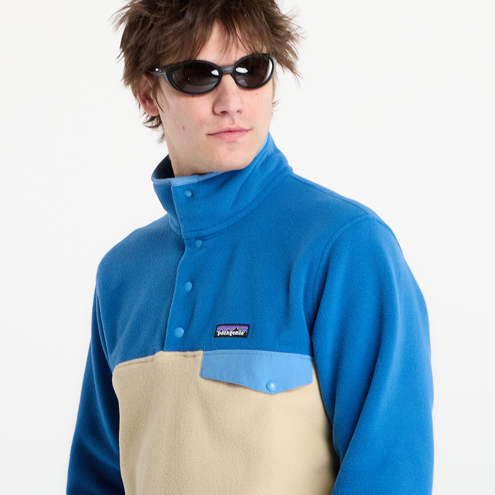 Sweatshirts Patagonia M's Lightweight Synchilla® Snap-T® Fleece Pullover Nautilus Tan