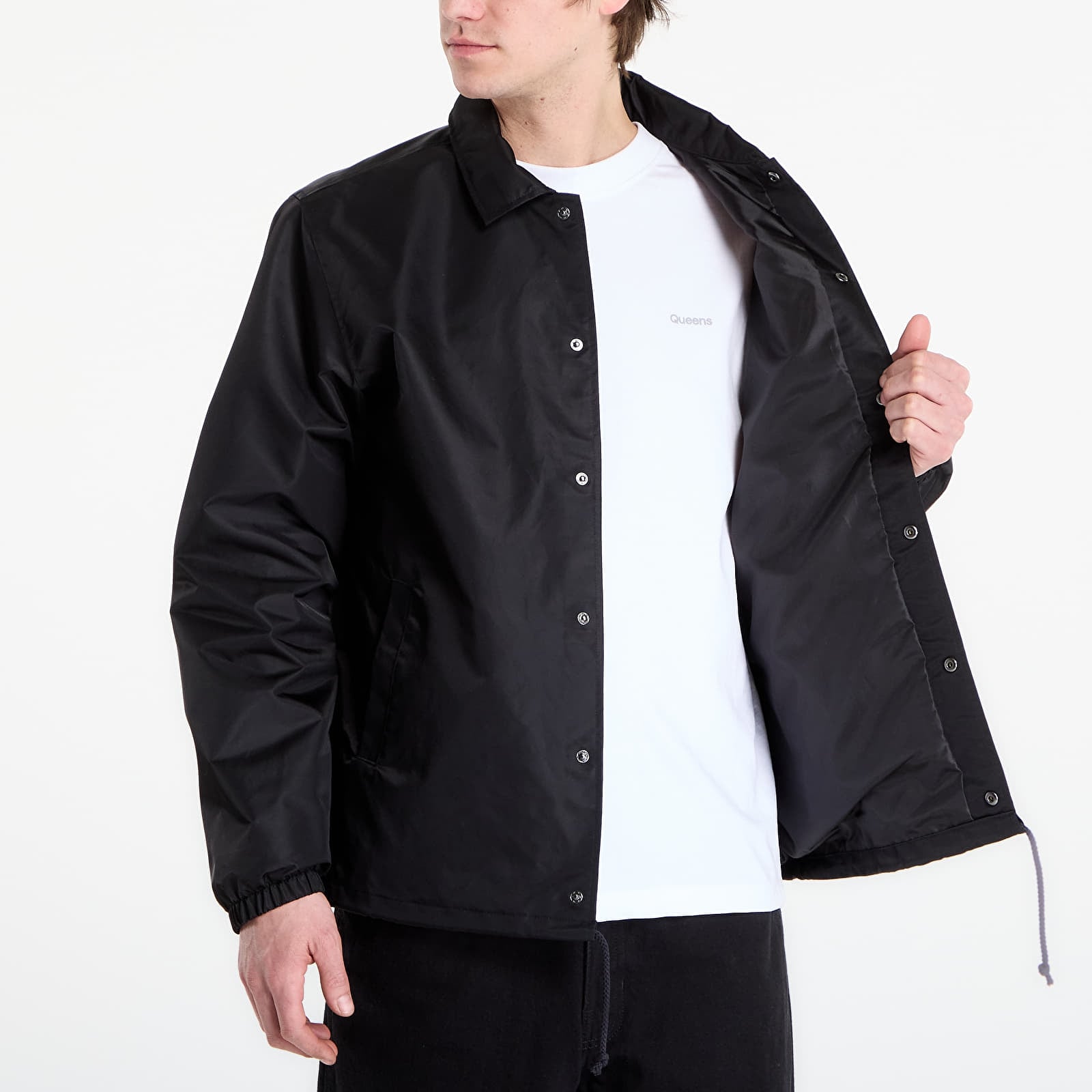 Jassen Vans Torrey Nylon Coaches Jacket Black/ White