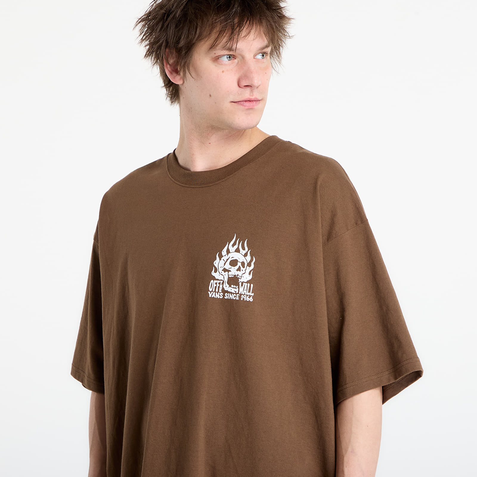 Vīriešu T-krekli Vans Off The Wall Fever SS T-Shirt Brown