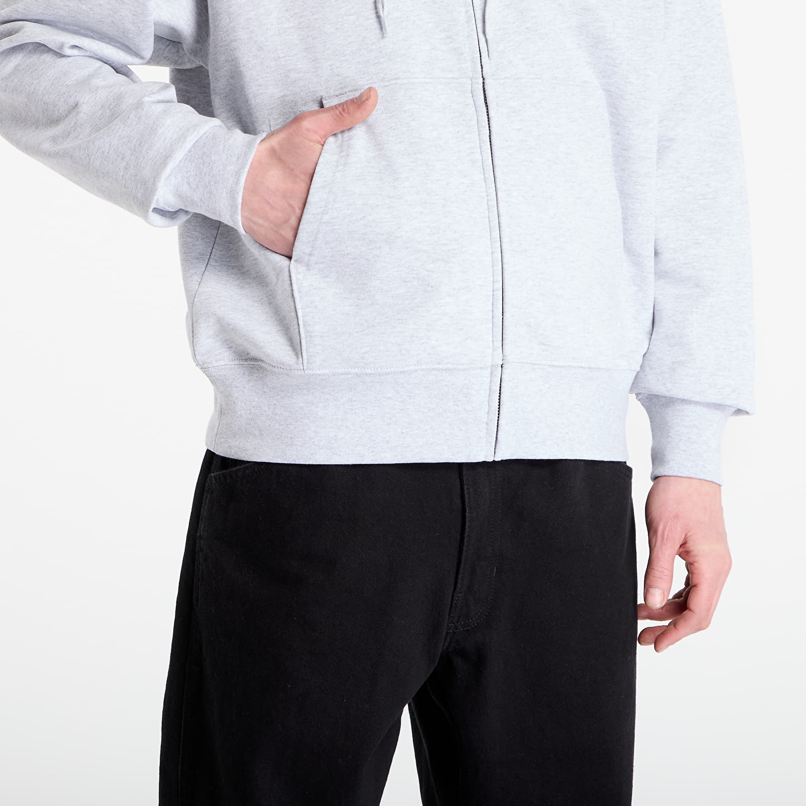 Hoodies en truien Vans World Tour Loose Full Zip Hoodie Light Grey Heather