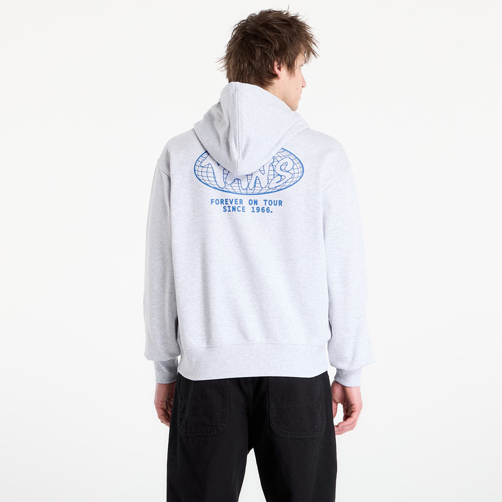 Hoodies en truien Vans World Tour Loose Full Zip Hoodie Light Grey Heather
