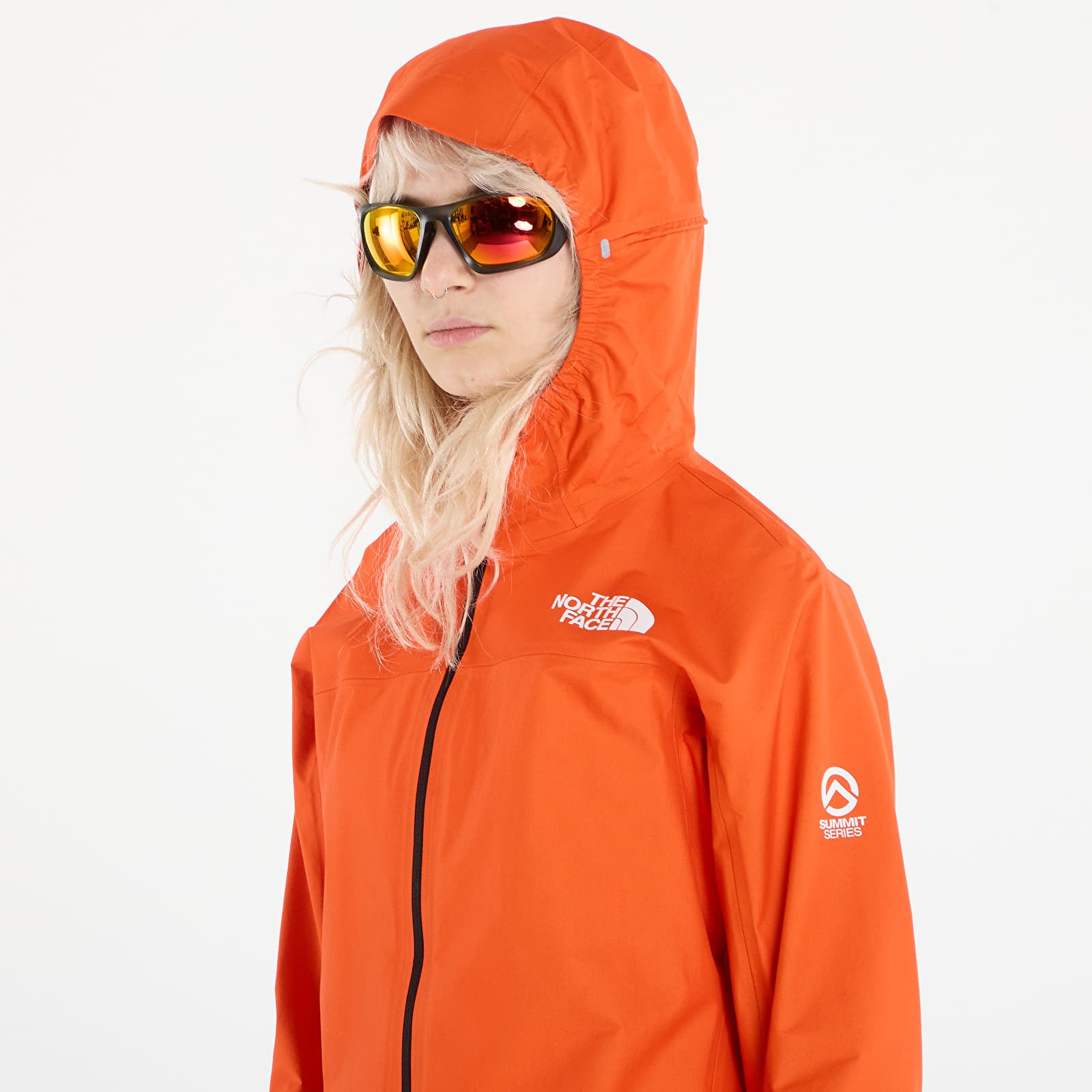 Women's Windbreakers The North Face Summit Superior Fl Jacket Lava Red