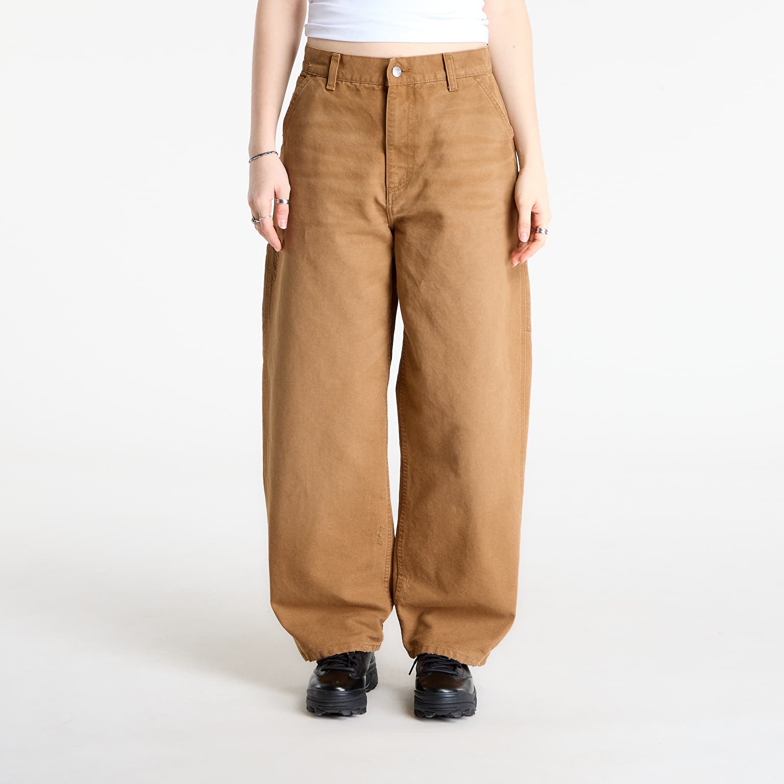 Hosen für Frauen Carhartt WIP W' Brandon Single Knee Pant Hamilton Brown
