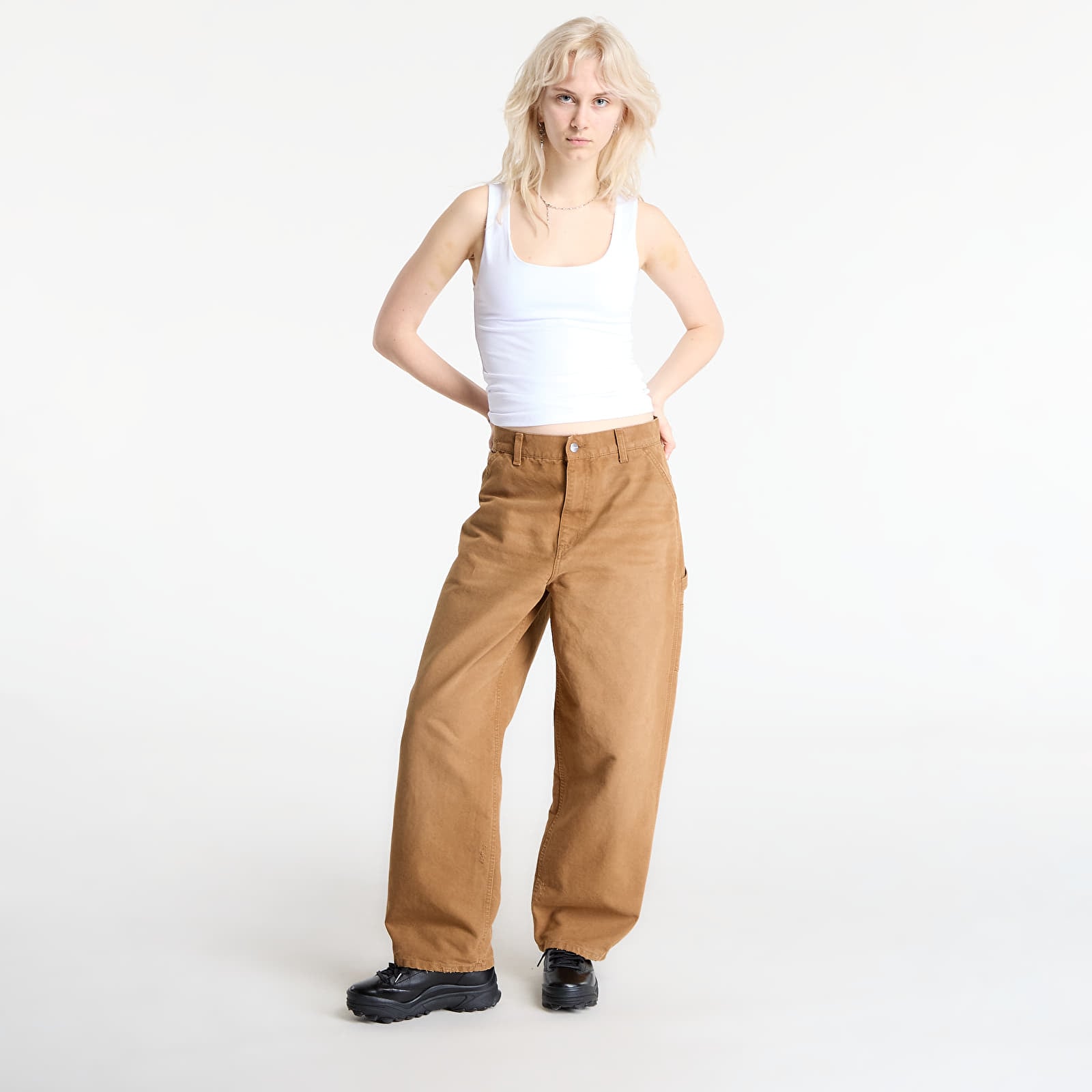 Hosen für Frauen Carhartt WIP W' Brandon Single Knee Pant Hamilton Brown