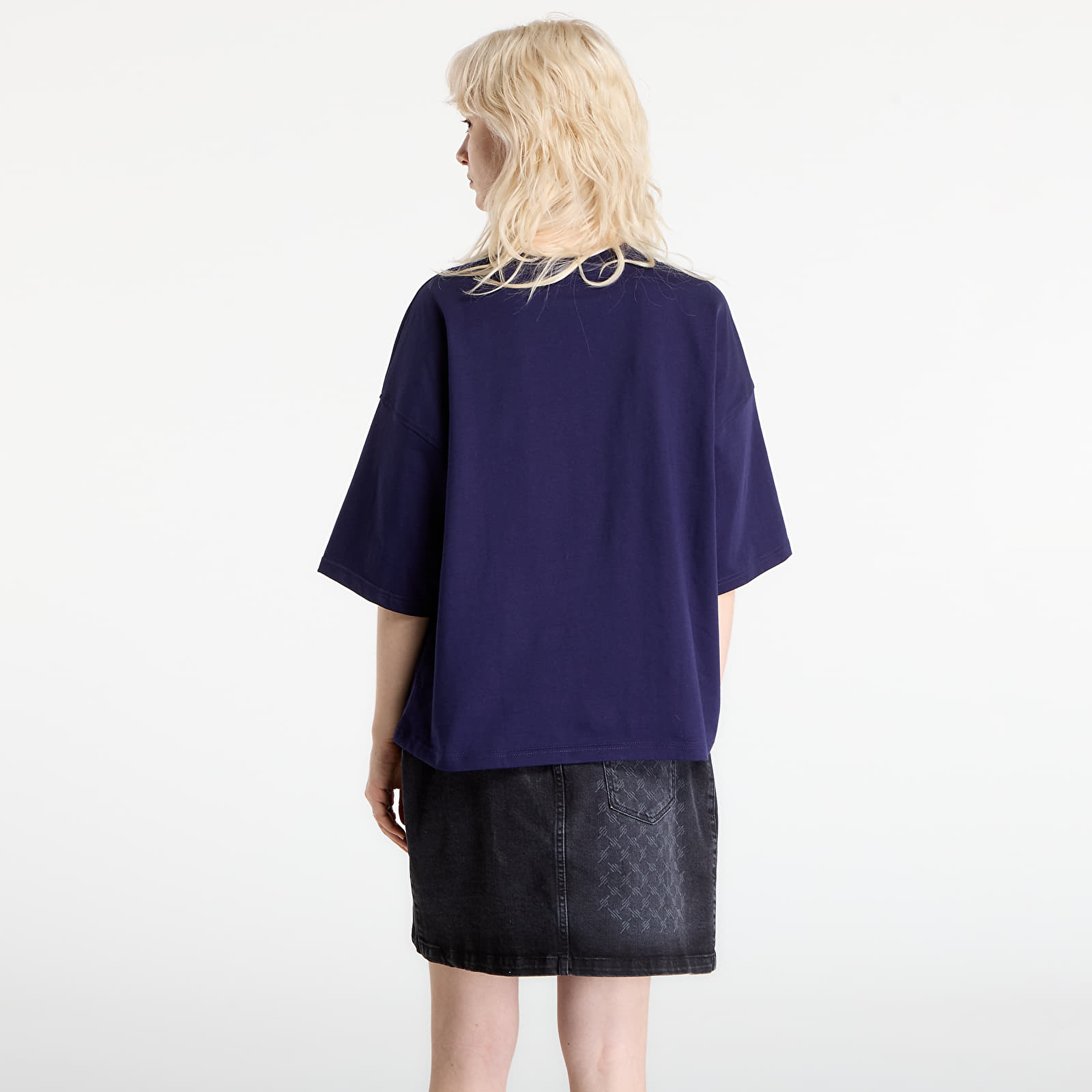 Naisten T-paidat Calvin Klein Jeans Ss Woven Label Overs Tee Purple