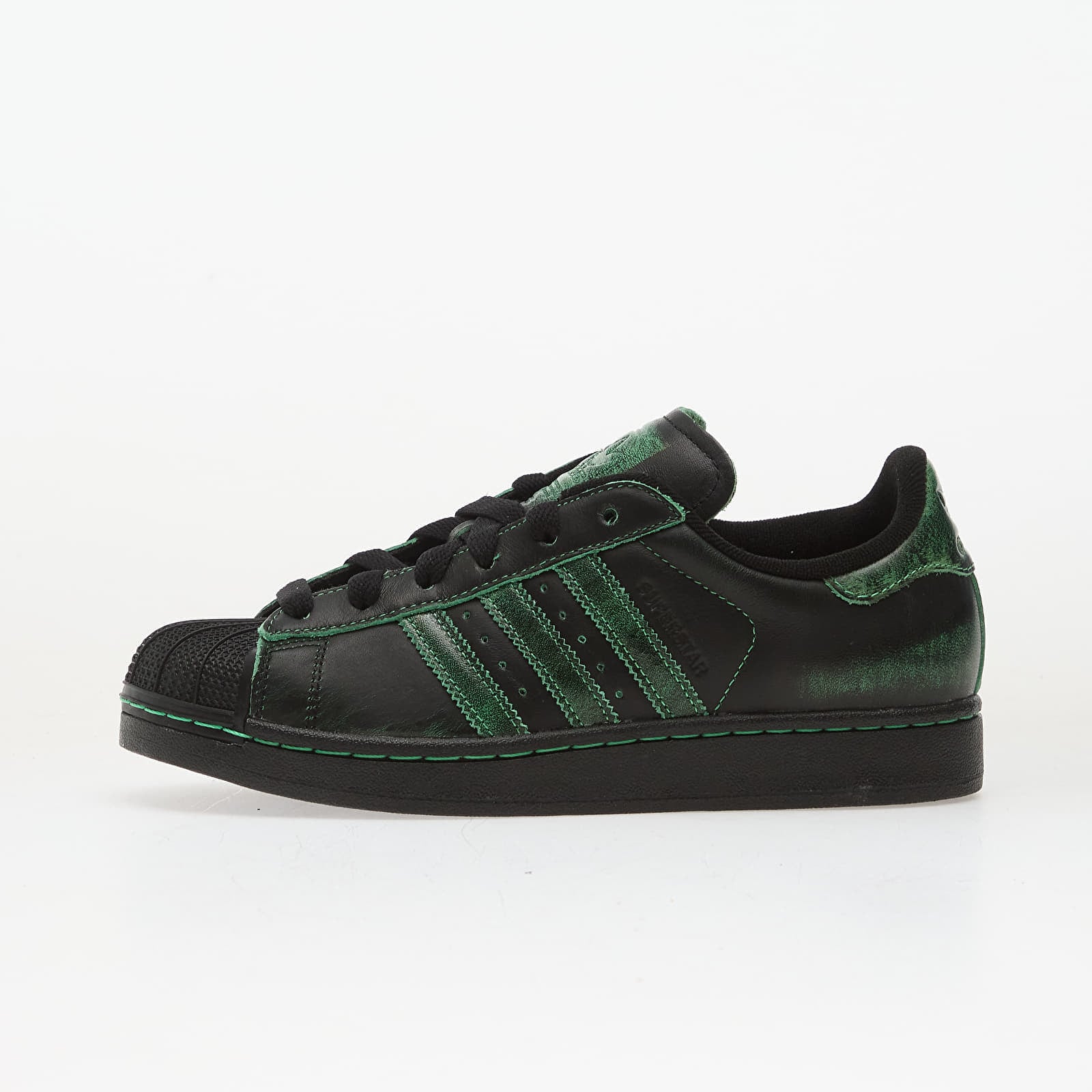 Сникърси adidas Superstar II W Core Black/ Core Black/ Semi Screaming Green EUR 37 1/3