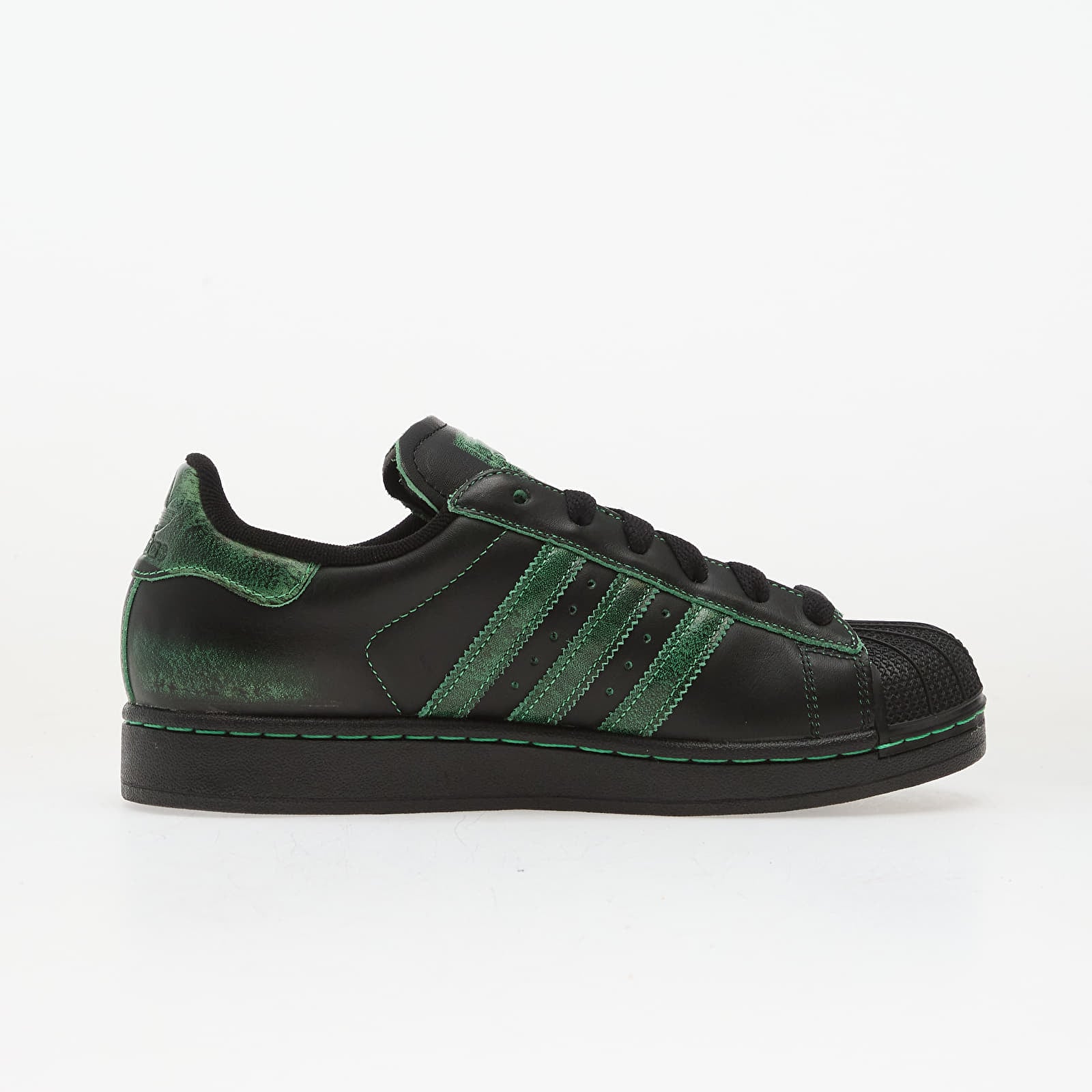 Chaussures et baskets femme adidas Superstar II W Core Black/ Core Black/ Semi Screaming Green