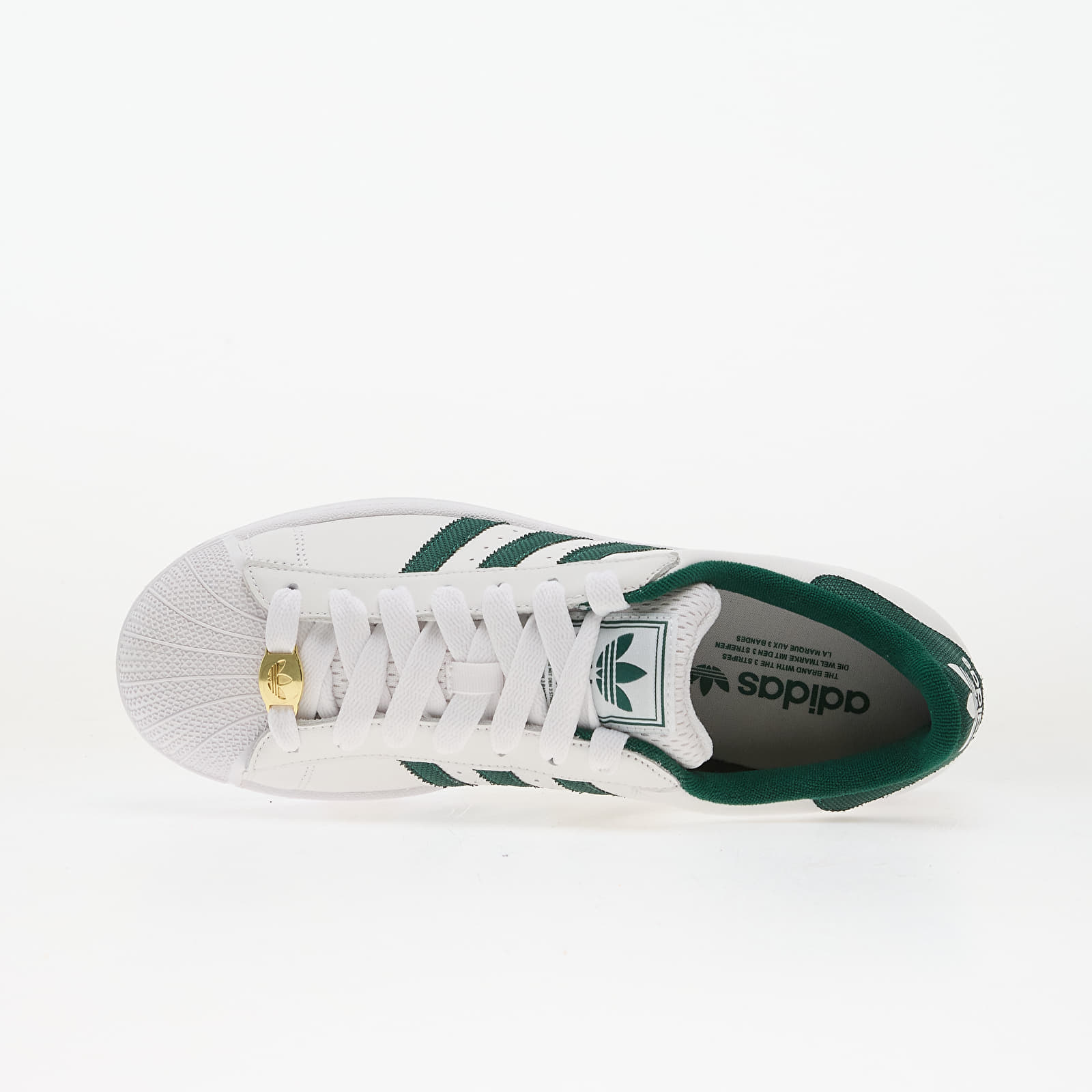 Turnschuhe und Schuhe für Männer adidas Superstar II Ftw White/ Collegiate Green/ Gold Metallic